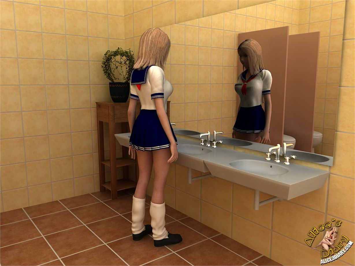 Alice’s Diary [Alice3Diary] Chapter 40 Lesbian threesome in the toilet – page 1