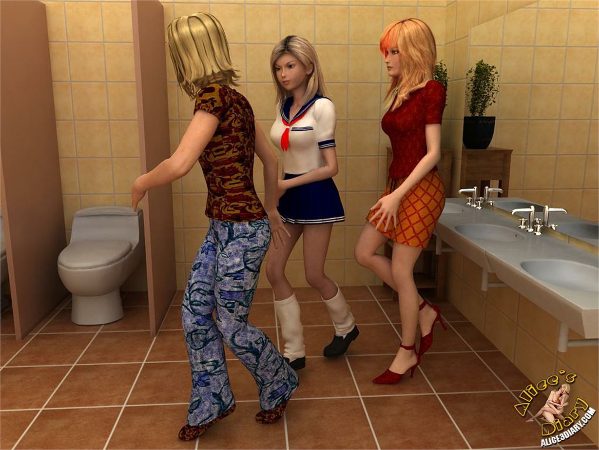 Alice’s Diary [Alice3Diary] Chapter 40 Lesbian threesome in the toilet – page 50