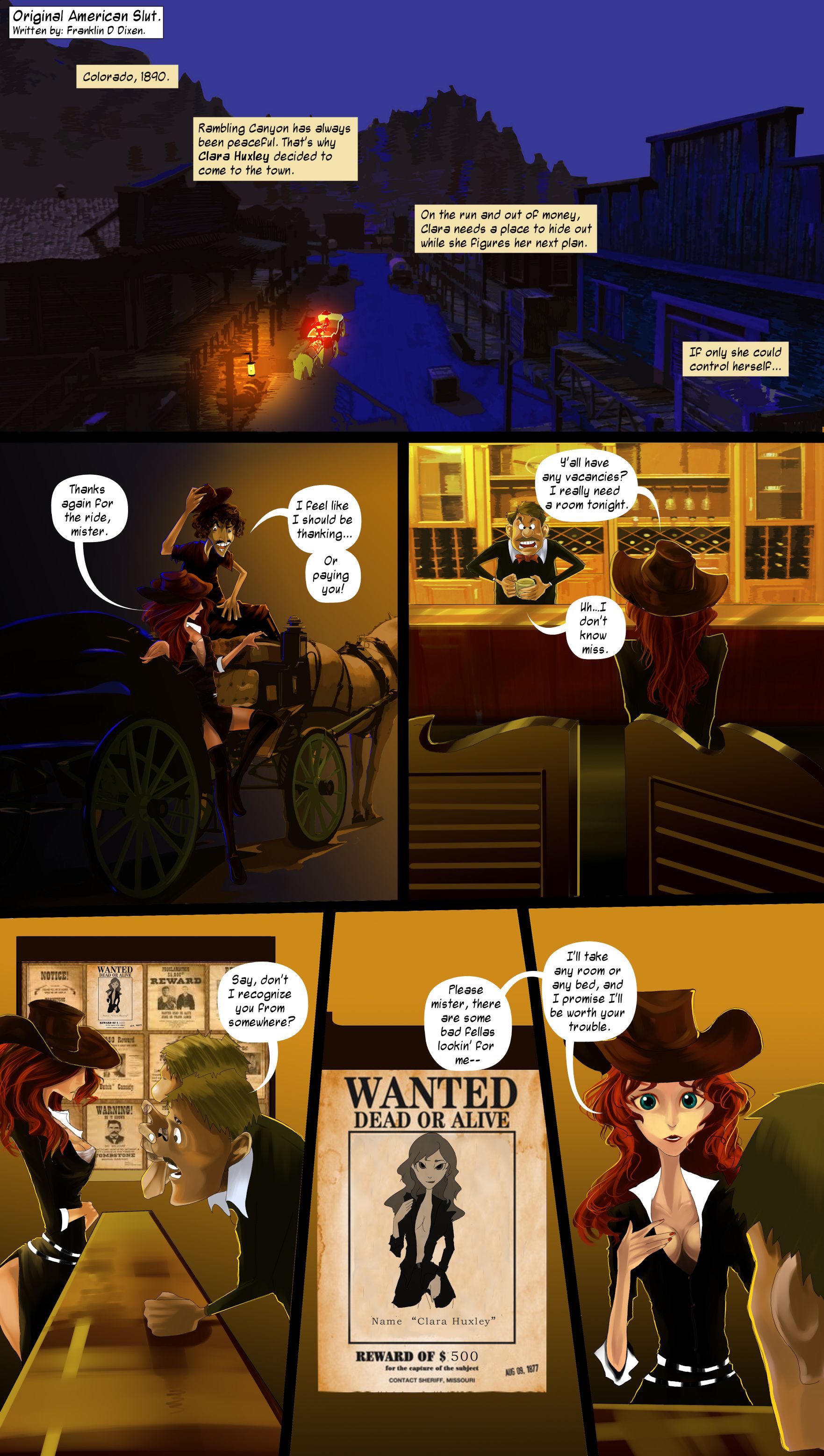 Incomplete Comics [PooNnet] Original American Slut - [PooNnet] – page 1
