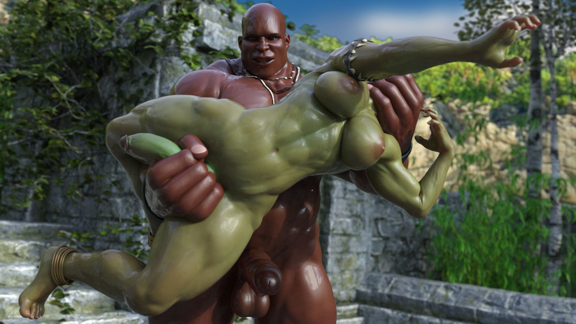 Tall Tales [SquarePeg3D] 2 . Tall Tales  - Chapter 2 - Futanari Version [SquarePeg3D] – page 4