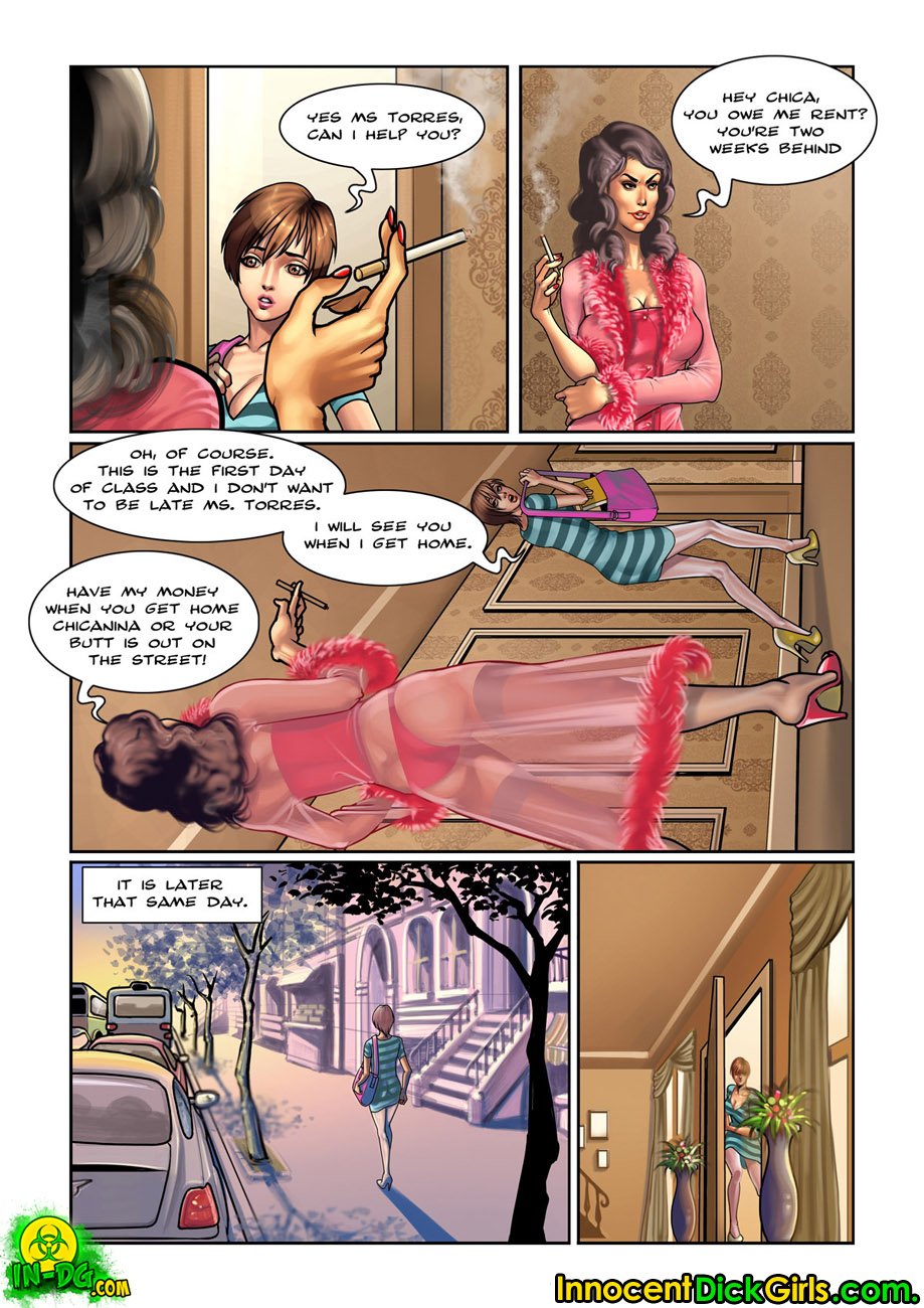 Behind In The Rent – Christine [InnocentDickGirls] 1 . Behind In The Rent - Chapter 1 [InnocentDickGirls] – page 4