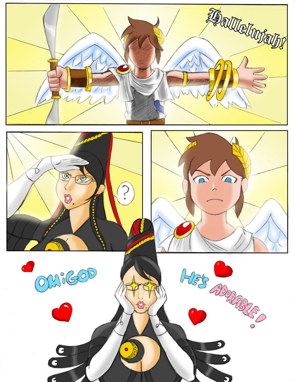 Bayonetta VS Kid Icarus (Kid Icarus , Bayonetta) [Glassfish] 1 . Bayonetta VS Kid Icarus  - Chapter 1 (Kid Icarus , Bayonetta) [Glassfish] – page 4