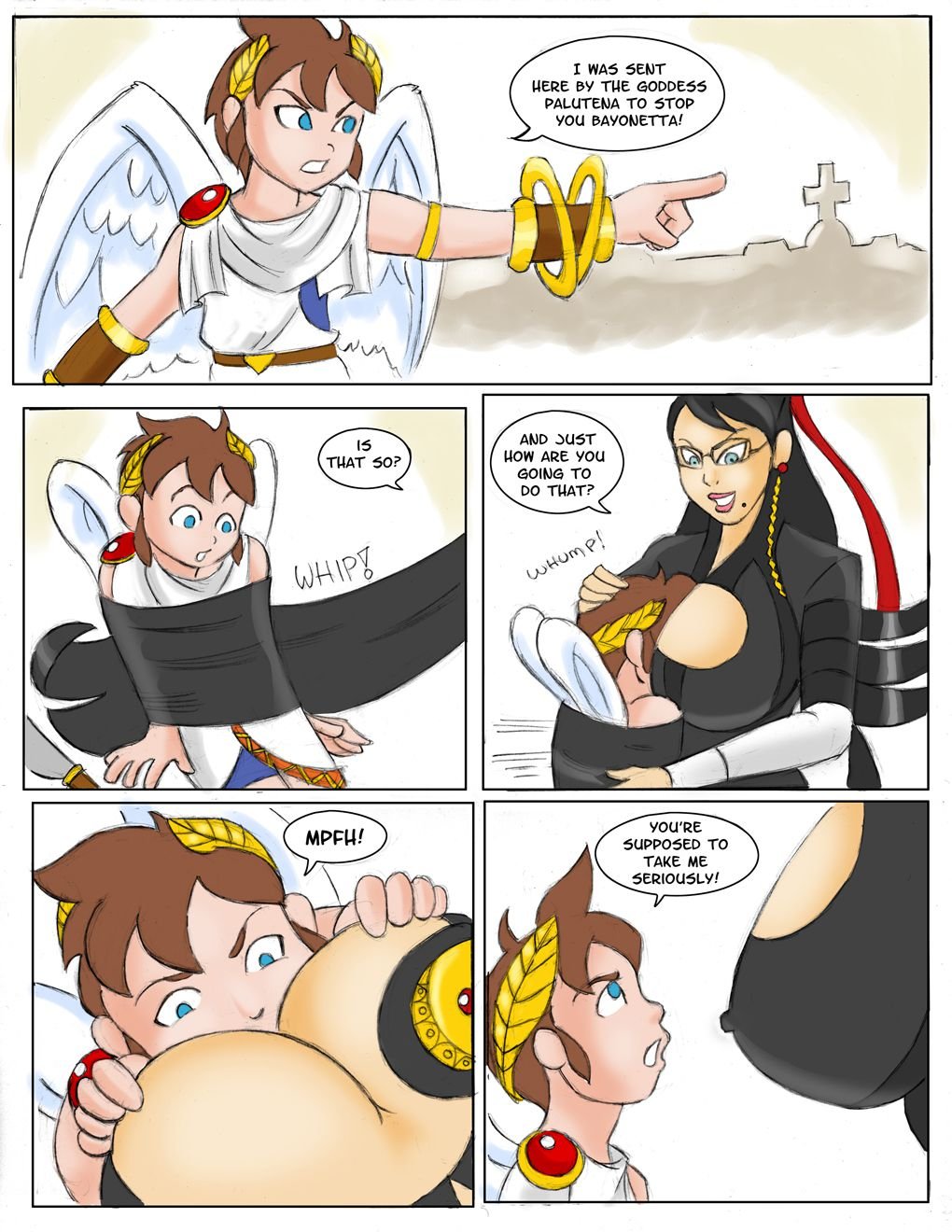 Bayonetta VS Kid Icarus (Kid Icarus , Bayonetta) [Glassfish] 1 . Bayonetta VS Kid Icarus  - Chapter 1 (Kid Icarus , Bayonetta) [Glassfish] – page 5