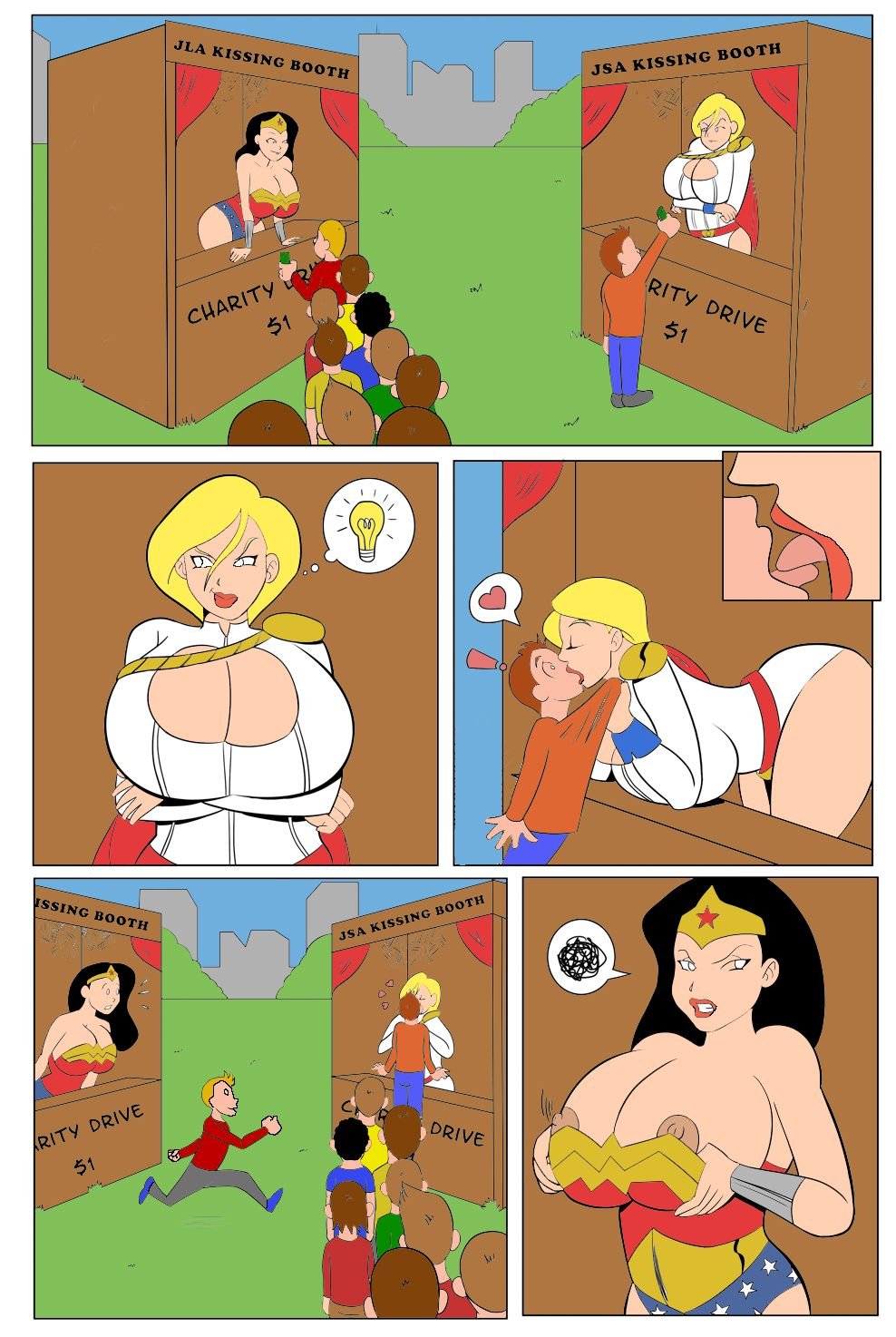 Booth Rivals (Justice League) [Glassfish] 1 . Booth Rivals  - Chapter 1 (Justice League) [Glassfish] – page 1