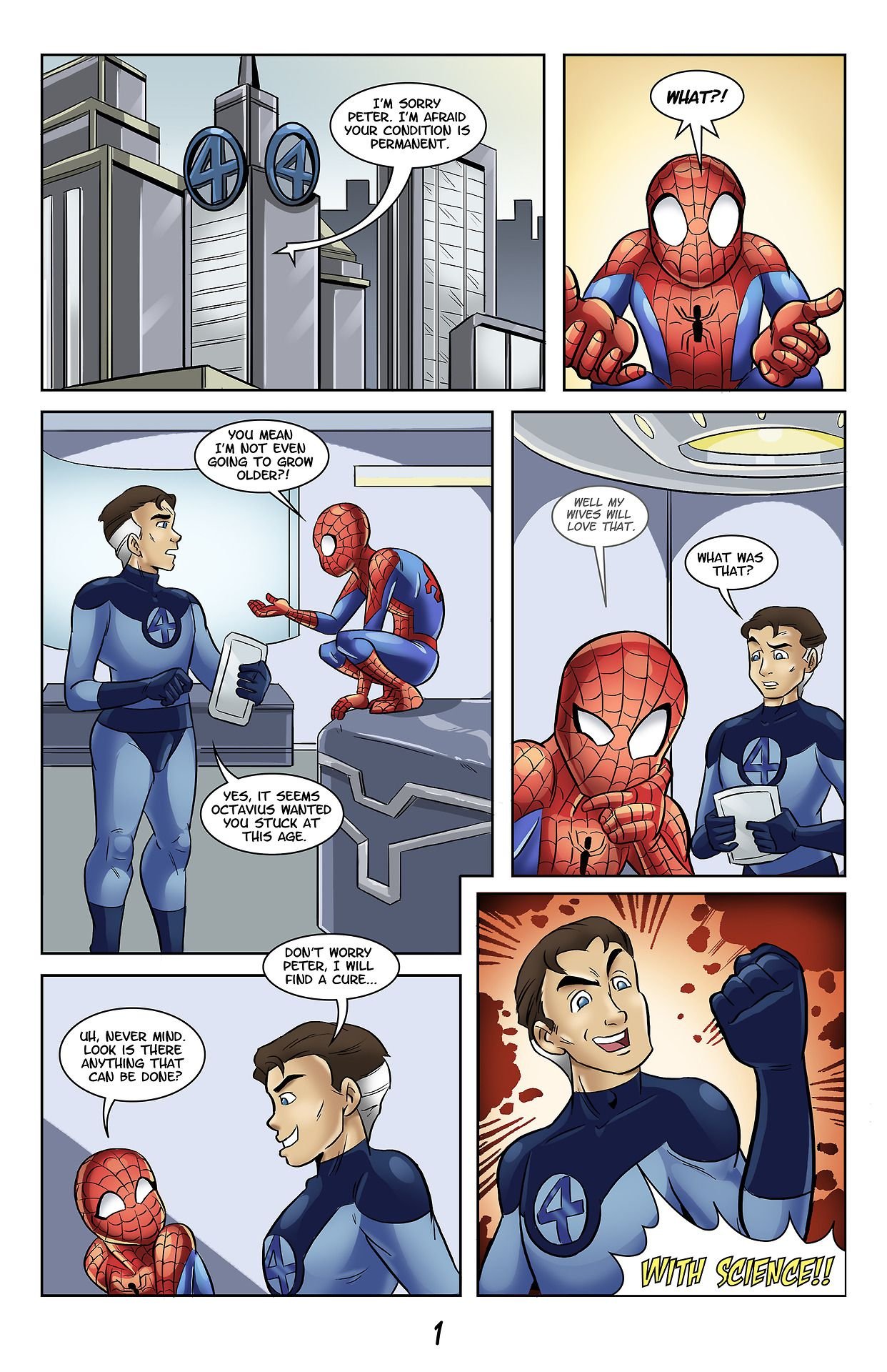 The Adventures Of Young Spidey (Various) [Glassfish] 1 . The Adventures Of Young Spidey - Chapter 1 (Various) [Glassfish] – page 1