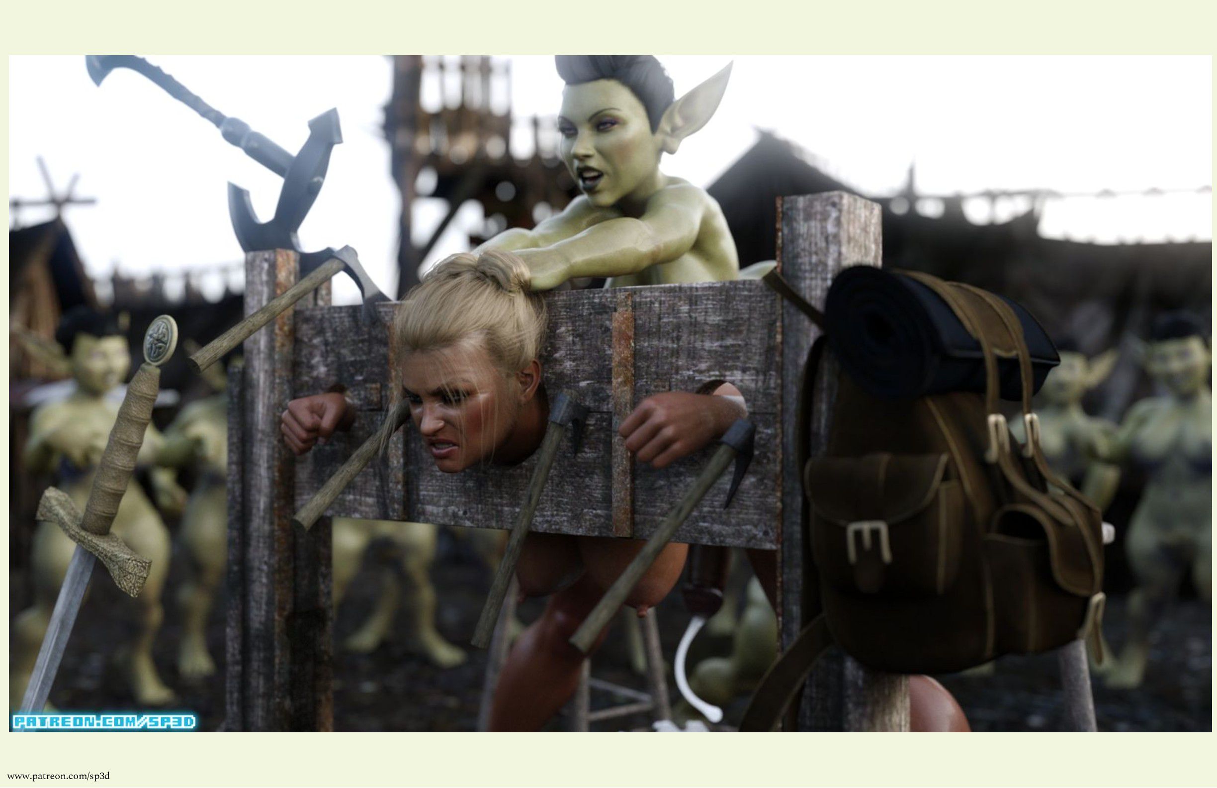 Fuck These Goblins [SquarePeg3D] 1 . Fuck These Goblins - Chapter 1 - With Text [SquarePeg3D] – page 3