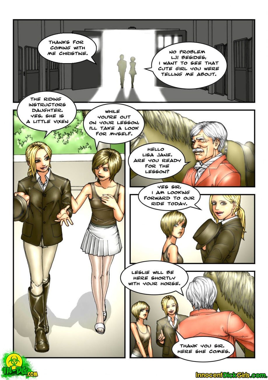 The Riding Lessons – Christine [InnocentDickGirls] 1 . The Riding Lessons - Chapter 1 [InnocentDickGirls] – page 2