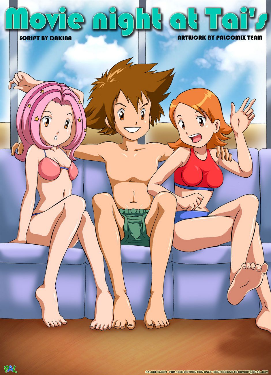 Movie Night At Tai’s (Digimon) [PalComix] 1 . Movie Night At Tai's  - Chapter 1 (Digimon) [PalComix] – page 1