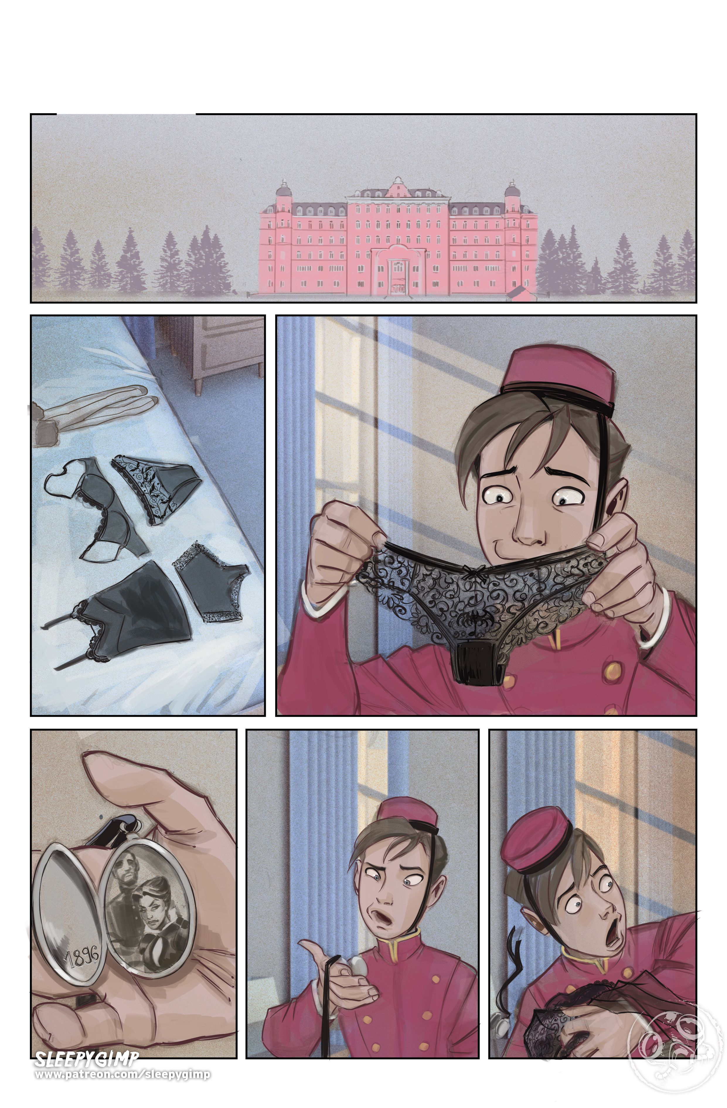 The Lady &amp; The Bellhop [Sleepy Gimp] 1.4 . The Lady & The Bellhop - Chapter 1 - Nylons - No Text [Sleepy Gimp] – page 1