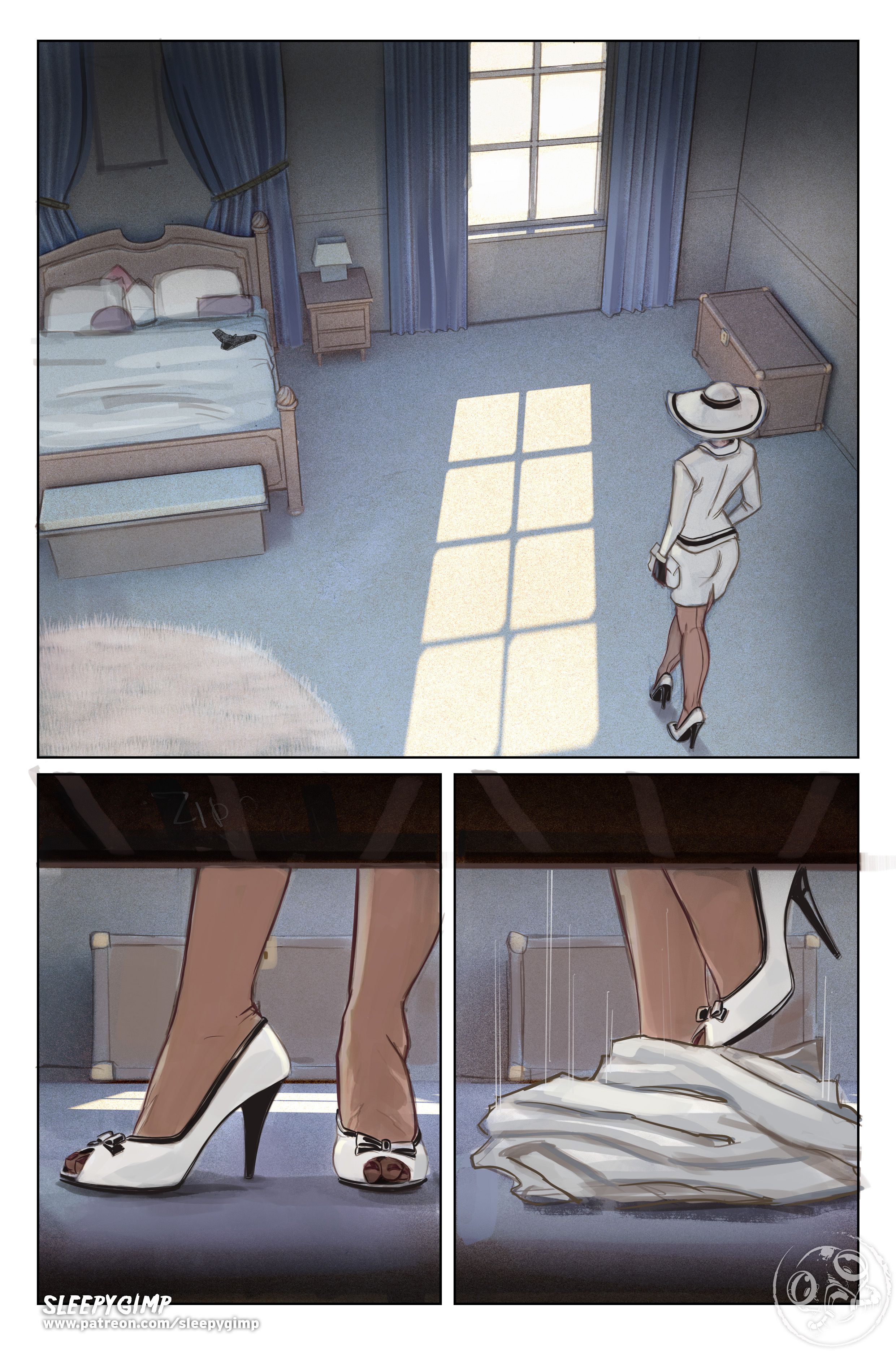 The Lady &amp; The Bellhop [Sleepy Gimp] 1.4 . The Lady & The Bellhop - Chapter 1 - Nylons - No Text [Sleepy Gimp] – page 2