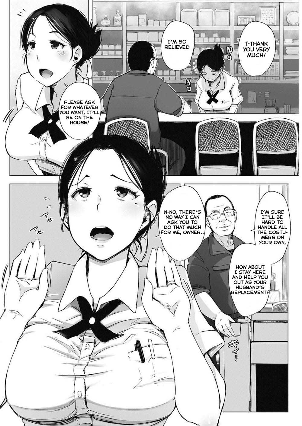 Hitozuma NTR Kissa [Arakure] 1 . Hitozuma NTR Kissa  - Chapter 1 [Arakure] – page 4