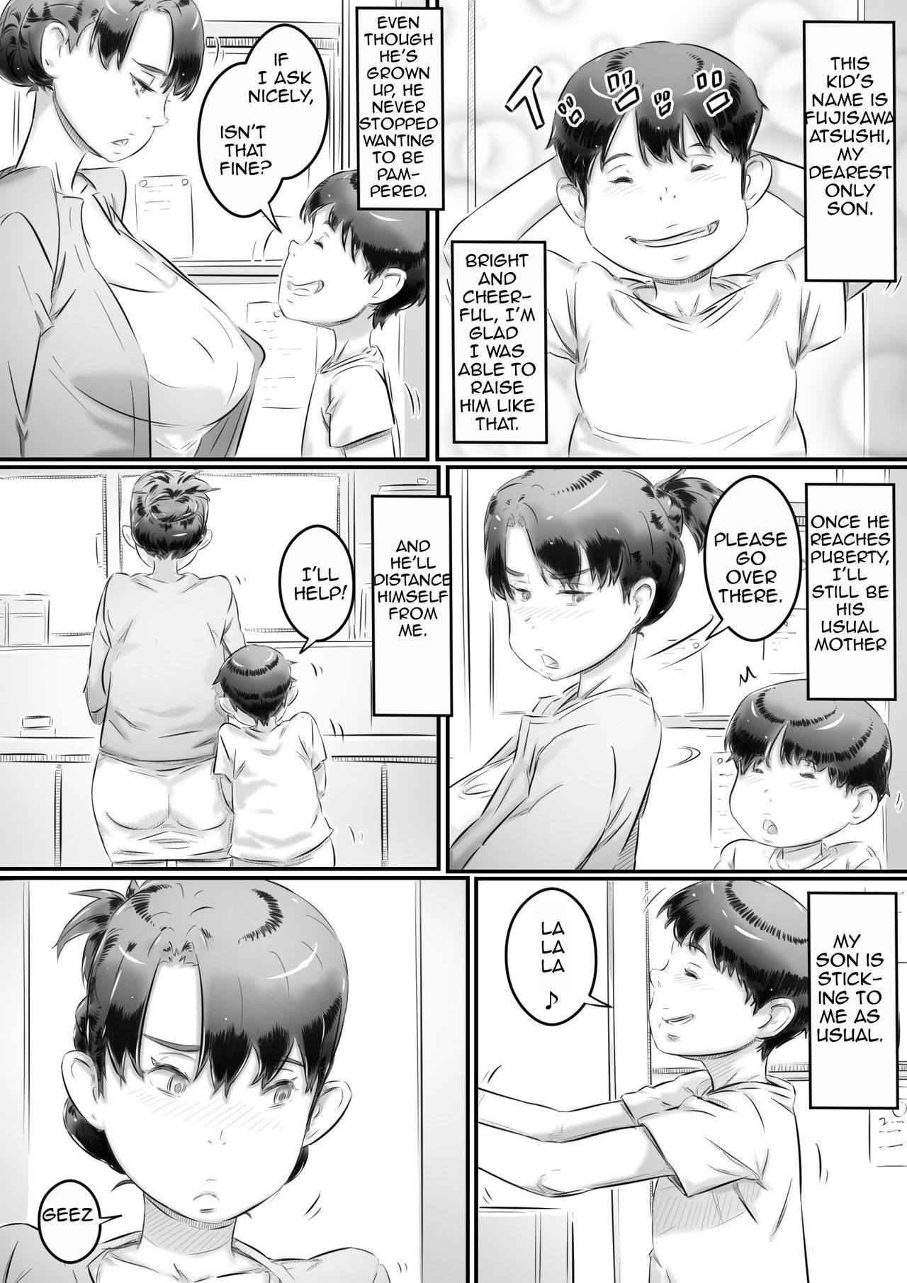 Mom and Son Sex Education [Hirekatsu] 1 . Mom and Son Sex Education - Chapter 1 [Hirekatsu] – page 5