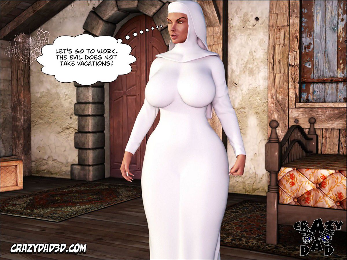 White Nun [CrazyDad3D] 1 . White Nun - The Shadow Of Evil [CrazyDad3D] – page 9