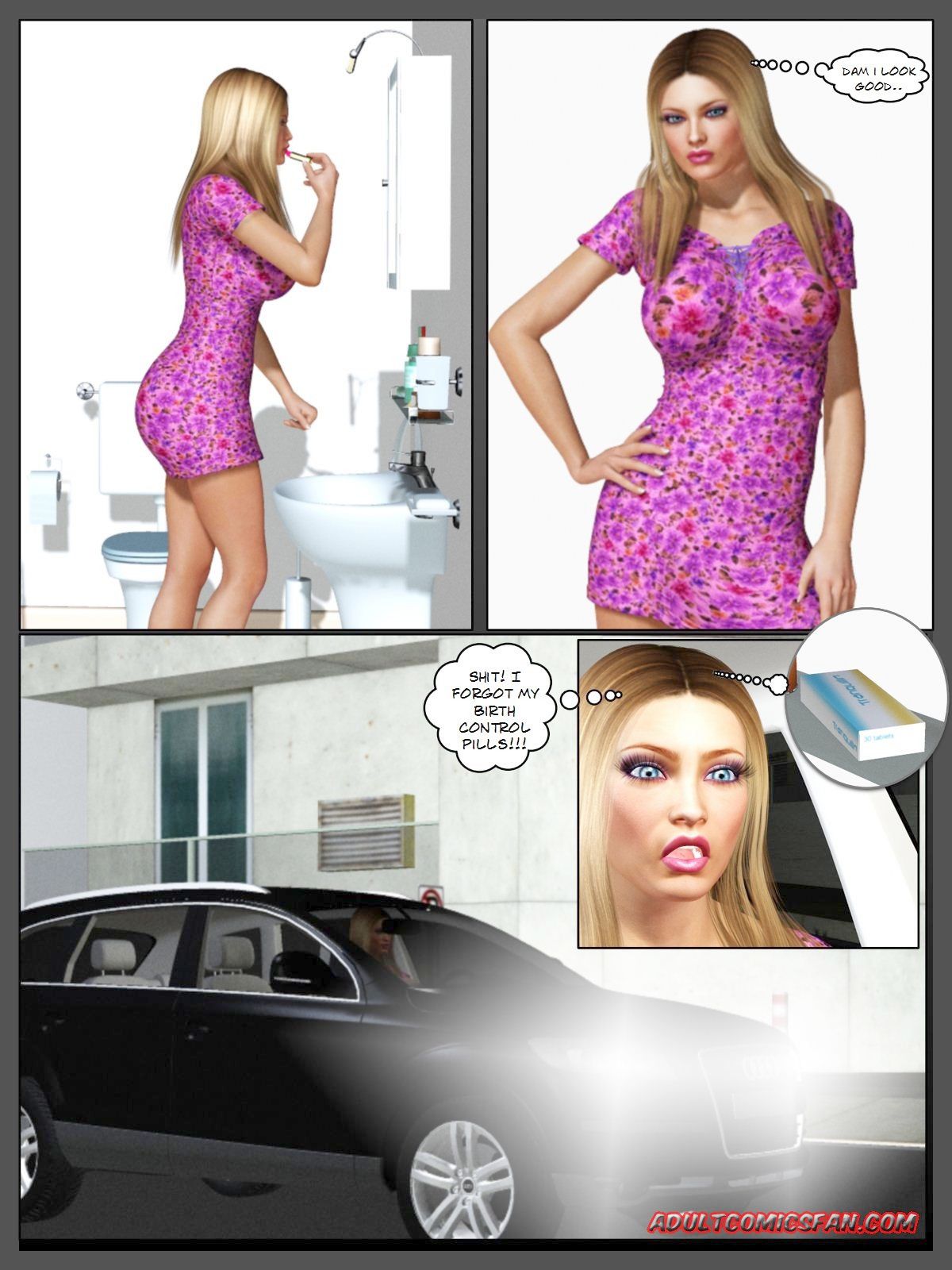 Forgot Your Pills [BlackonWhite3D] 1 . Forgot Your Pills  - Chapter 1 [BlackonWhite3D] – page 8