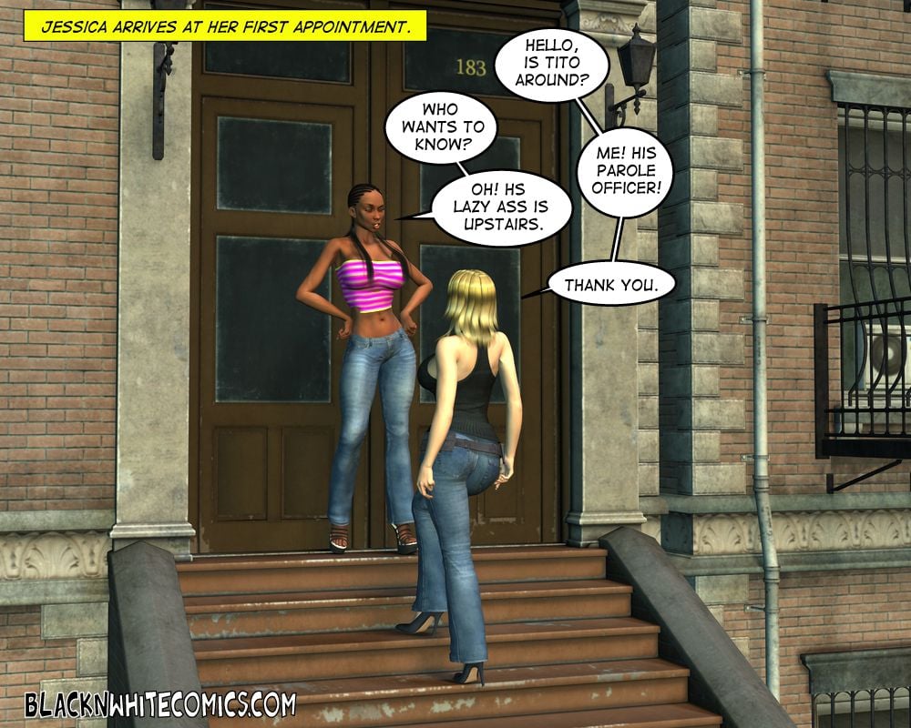 The Parole Officer [BlackonWhite3D] 1 . The Parole Officer - Chapter 1 [BlackonWhite3D] – page 10