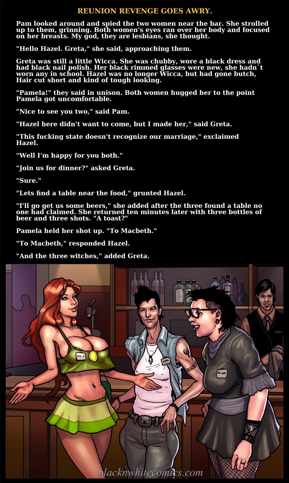 Reunion Revenge Goes Awry [BlackNWhiteComics] 1 . Reunion Revenge Goes Awry - Chapter 1 [BlackNWhiteComics] – page 10