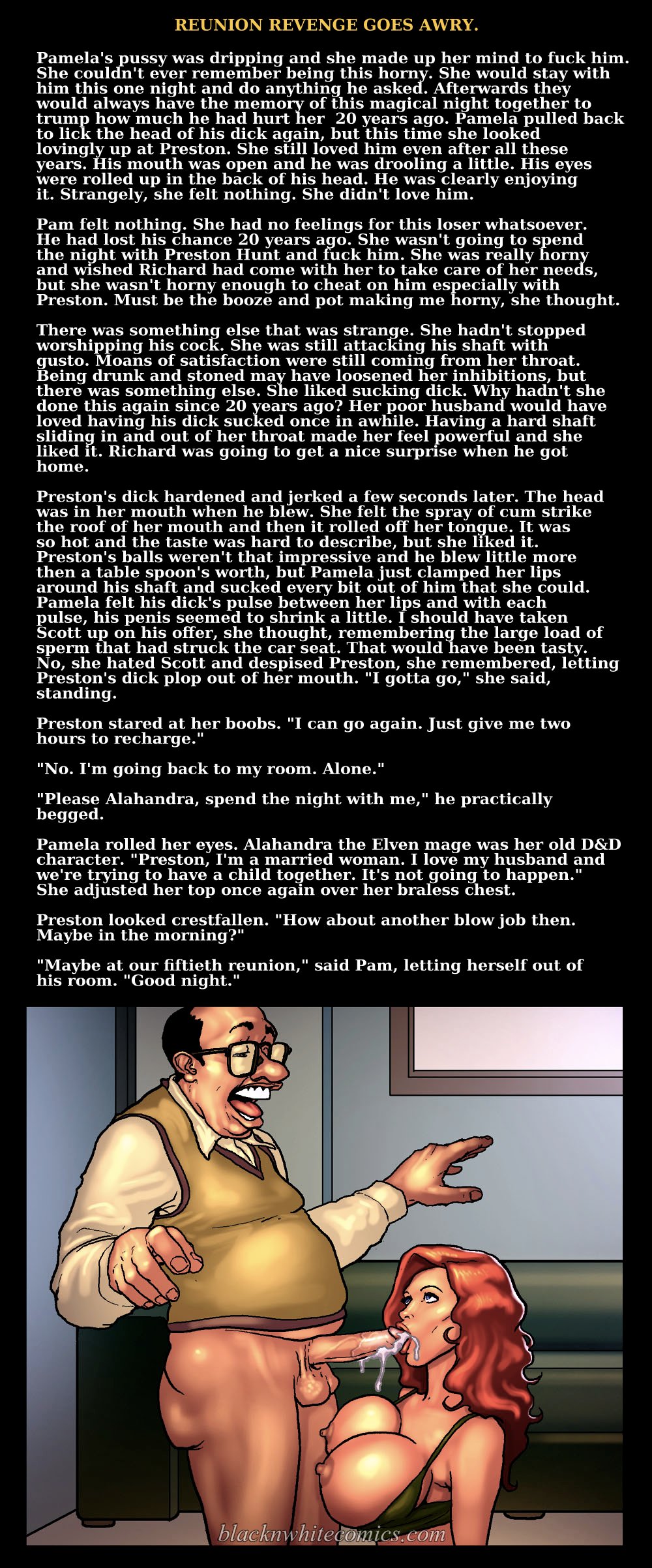 Reunion Revenge Goes Awry [BlackNWhiteComics] 1 . Reunion Revenge Goes Awry - Chapter 1 [BlackNWhiteComics] – page 22