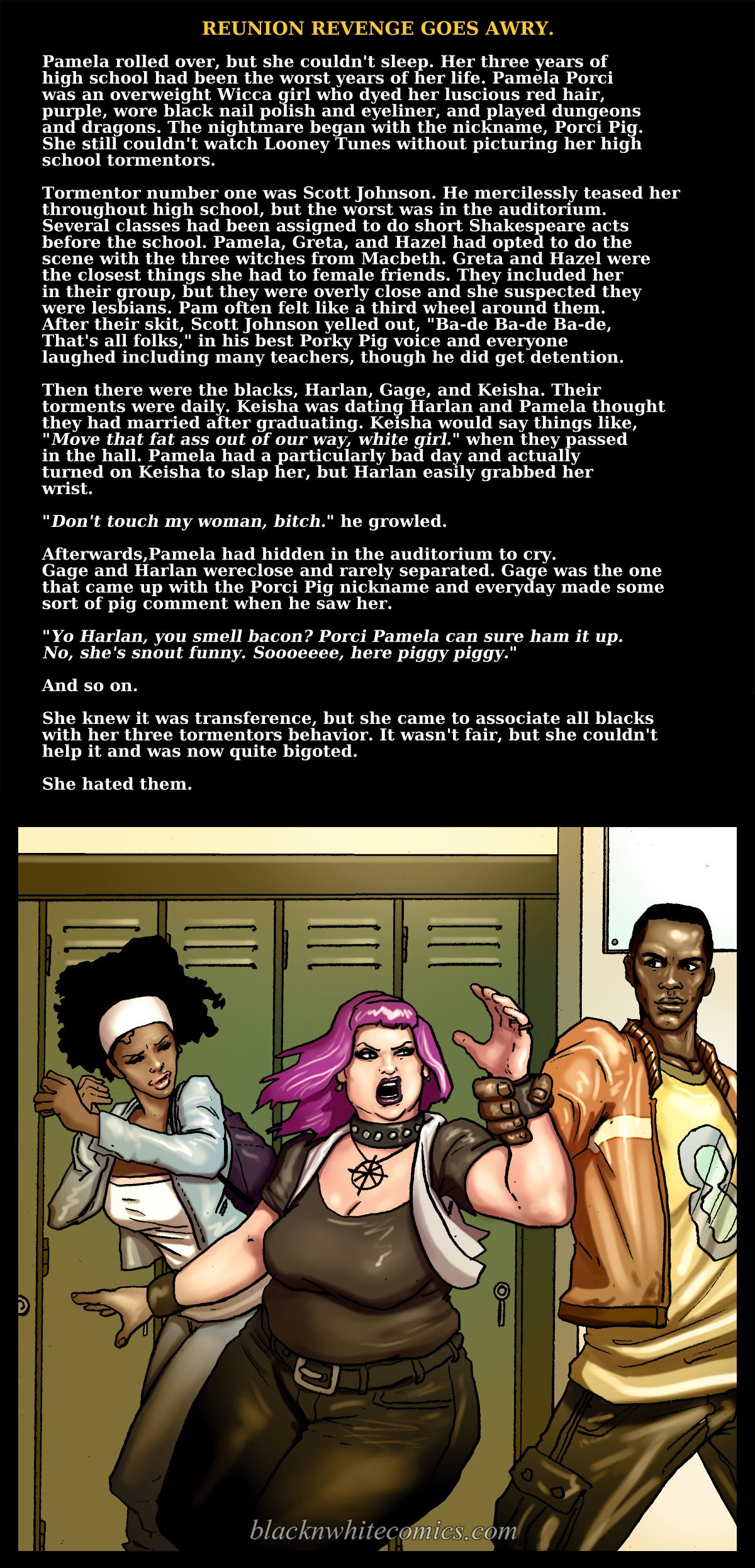 Reunion Revenge Goes Awry [BlackNWhiteComics] 1 . Reunion Revenge Goes Awry - Chapter 1 [BlackNWhiteComics] – page 4