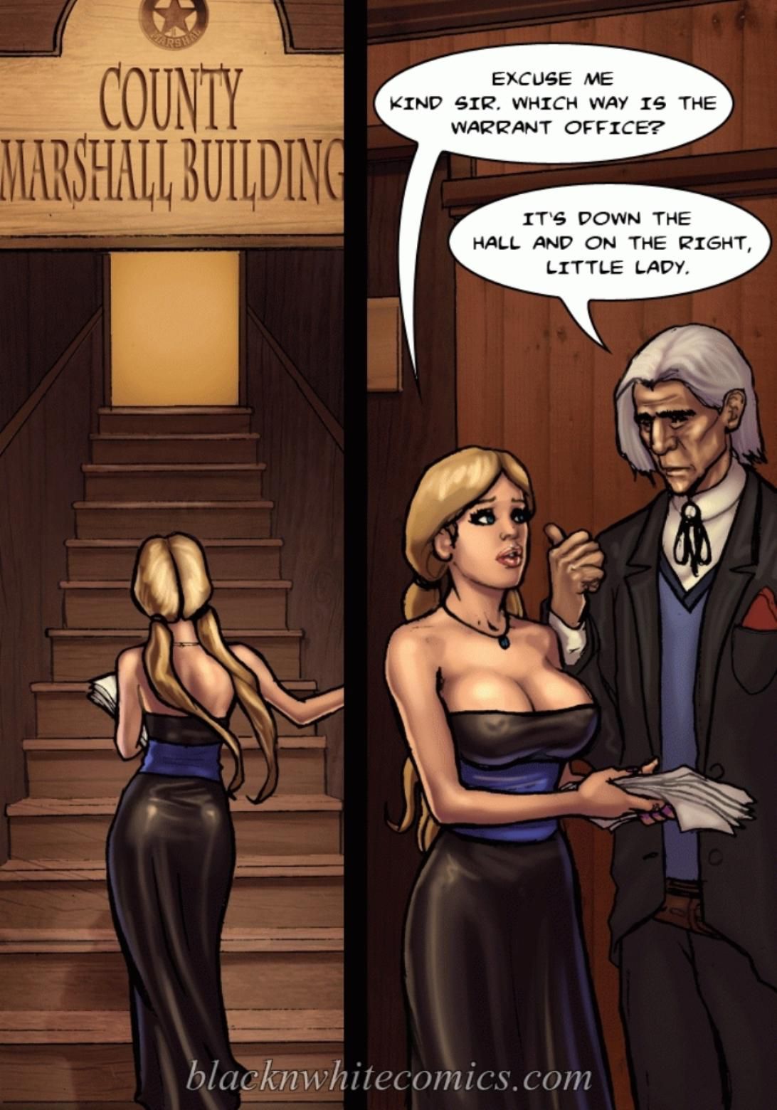 True Dick [BlackNWhiteComics] 1 . True Dick - Chapter 1 [BlackNWhiteComics] – page 8