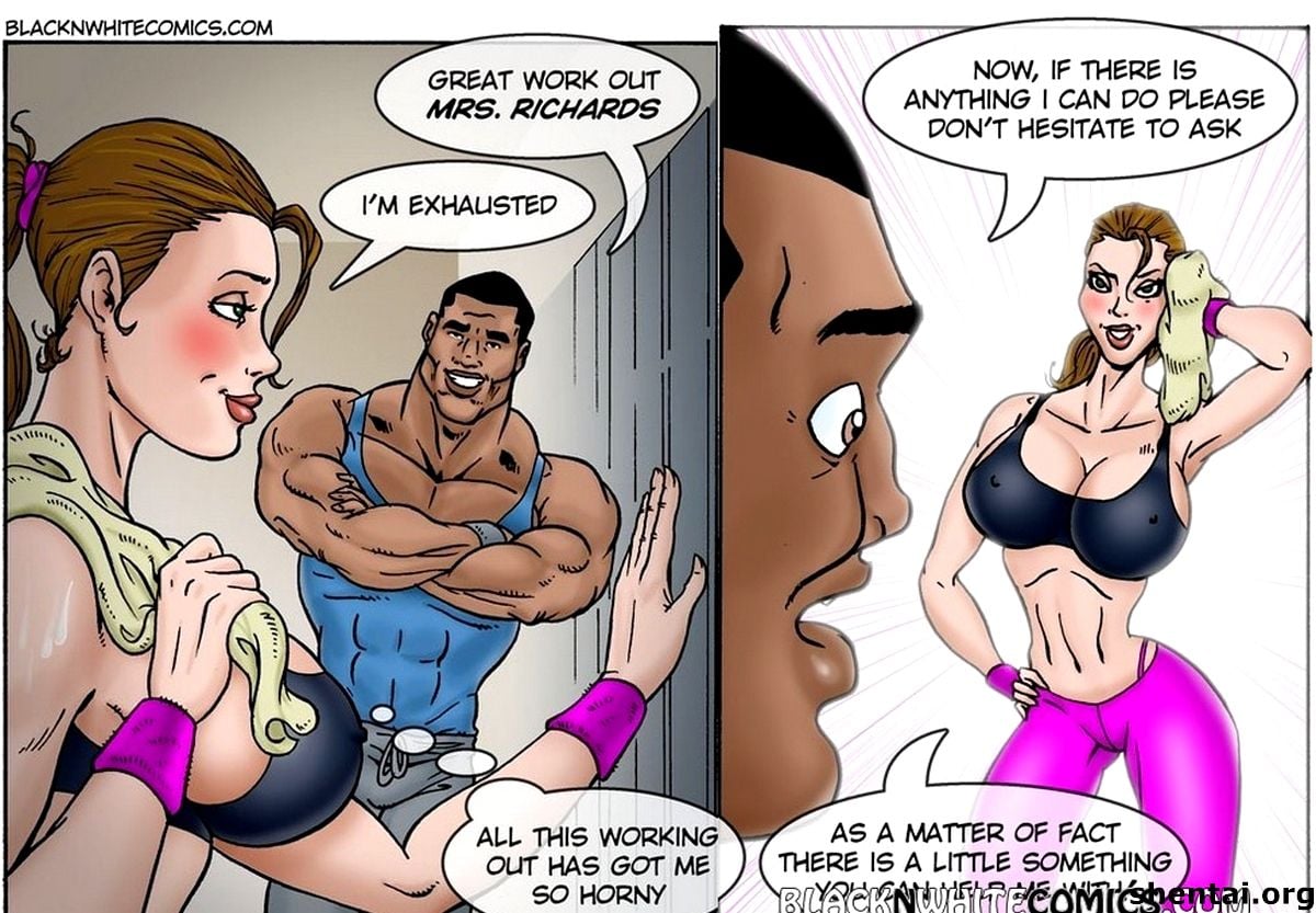 Xtreme Fitness [BlackNWhiteComics] 2 . Xtreme Fitness - Chapter 2 [BlackNWhiteComics] – page 7