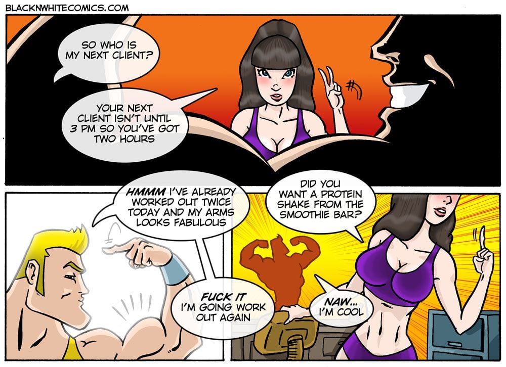 Xtreme Fitness [BlackNWhiteComics] 1 . Xtreme Fitness - Chapter 1 [BlackNWhiteComics] – page 5