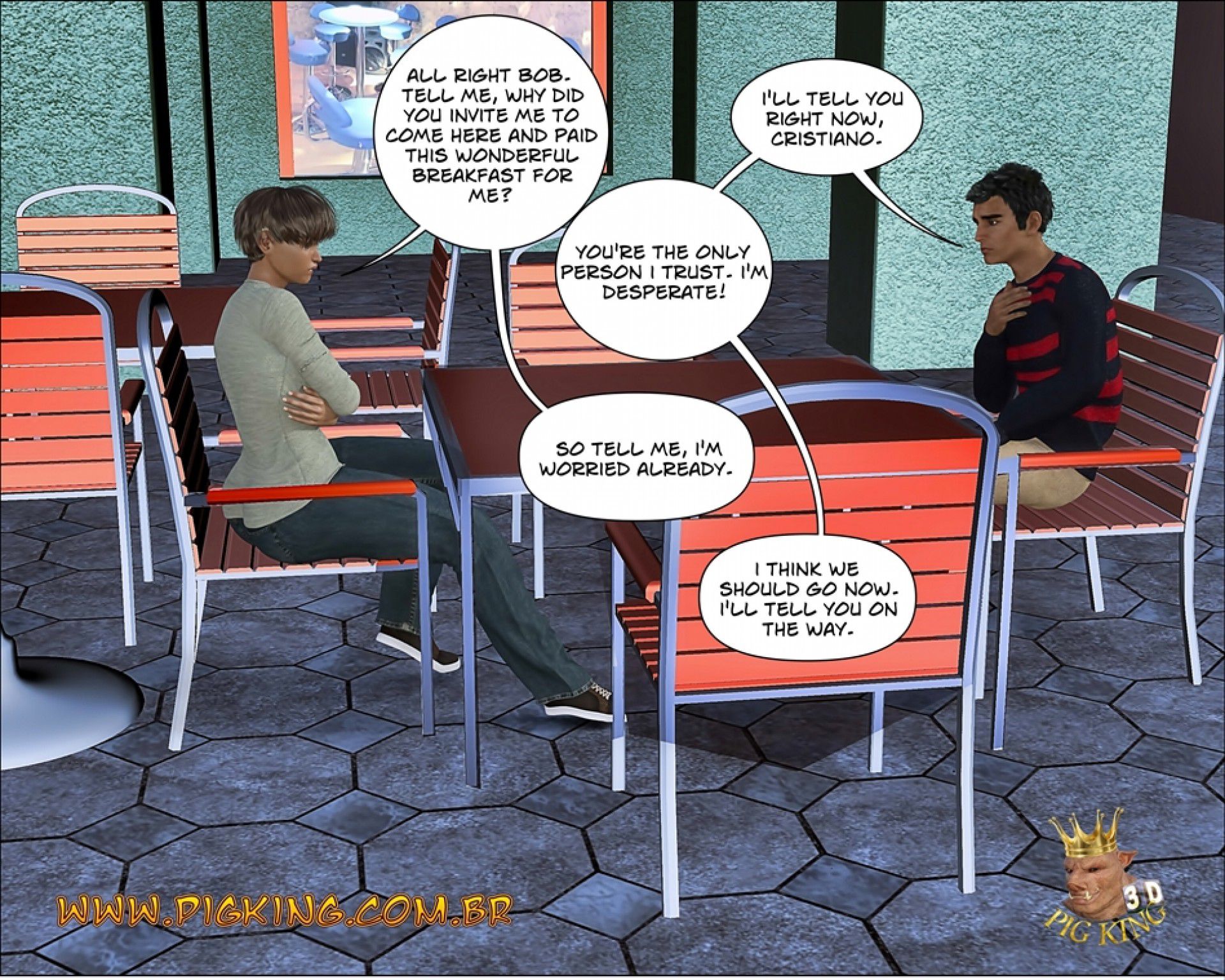Help Me! – Cristiano, Leonard [PigKing] 1 . Help Me! - Cristiano, Bob - Chapter 1 [PigKing] – page 3
