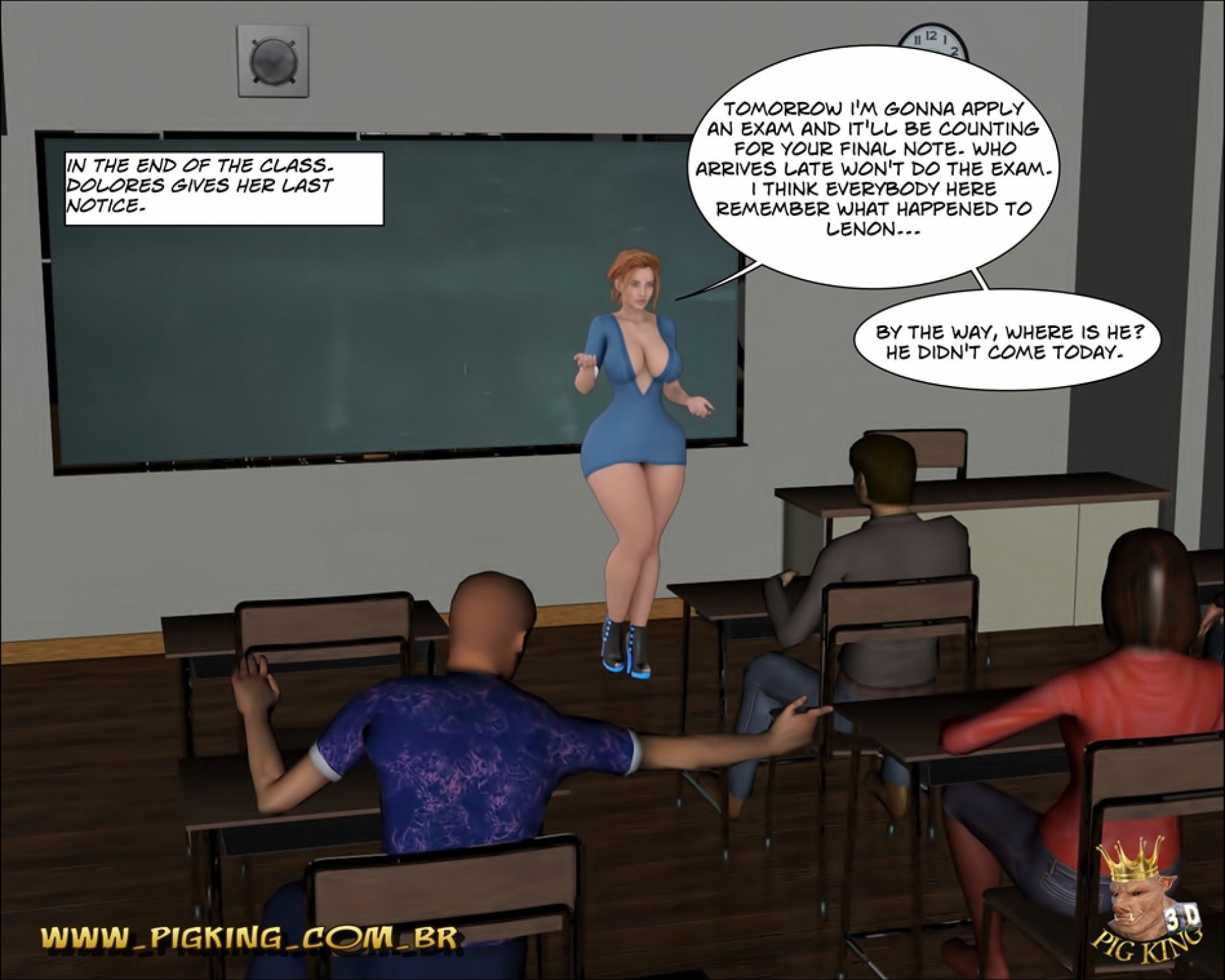 Learning A Lesson – Teacher Dolores [PigKing] 1 . Learning A Lesson - Teacher Dolores - Chapter 1 [PigKing] – page 3
