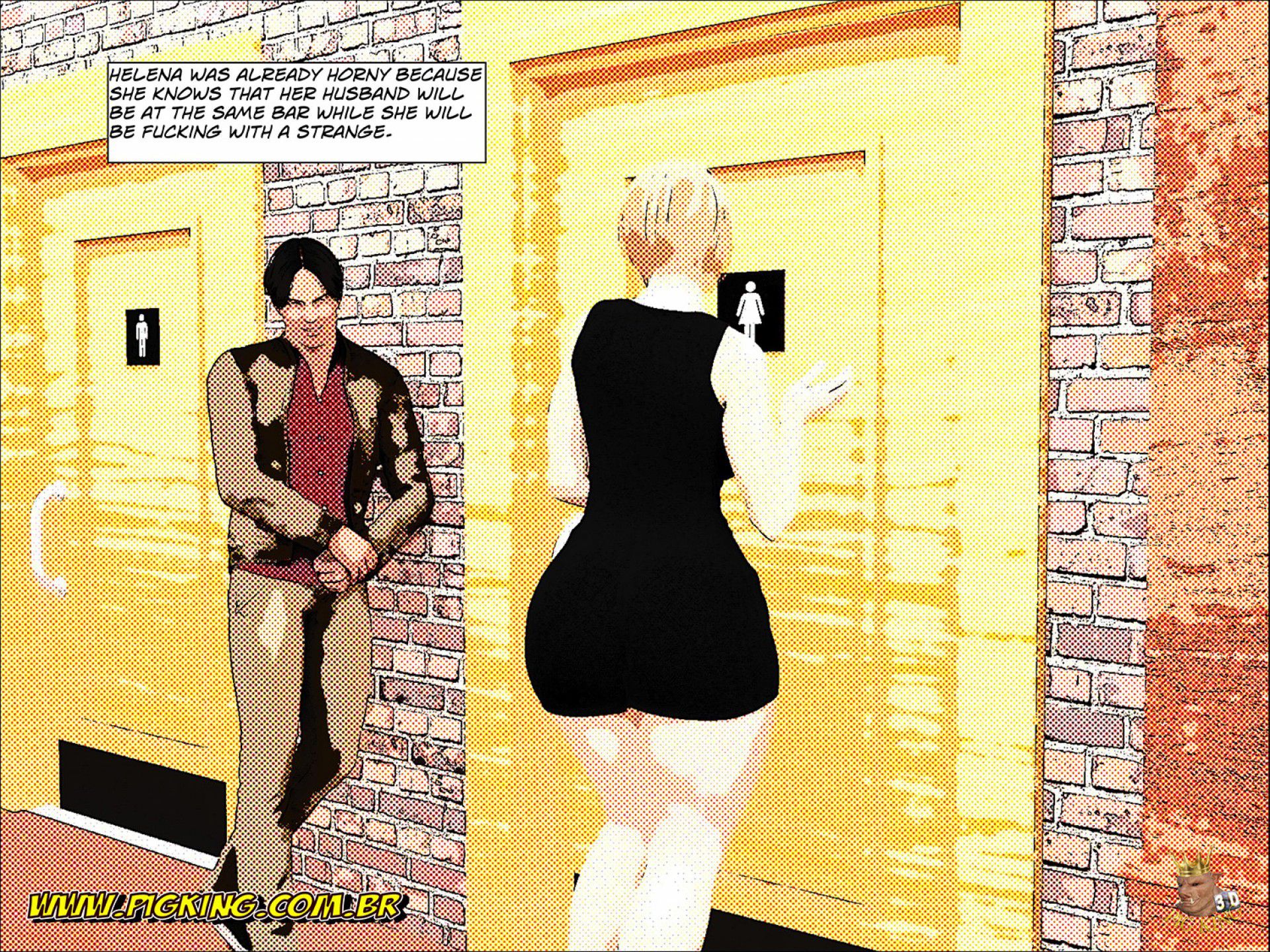 PigKing’s Bar – Helena, Julian, Leonard [PigKing] 1 . PigKing's Bar - Helena - Chapter 1 [PigKing] – page 13