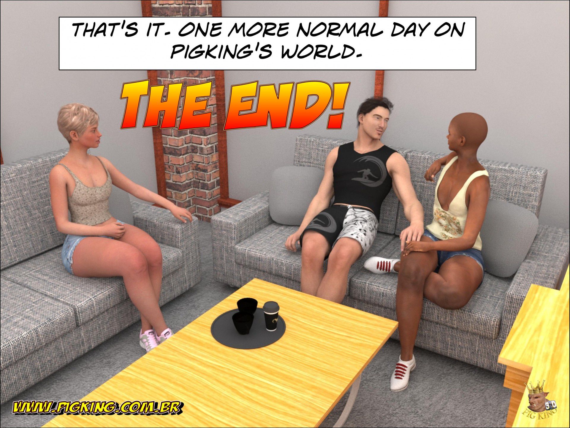 PigKing’s Bar – Helena, Julian, Leonard [PigKing] 1 . PigKing's Bar - Helena - Chapter 1 [PigKing] – page 47