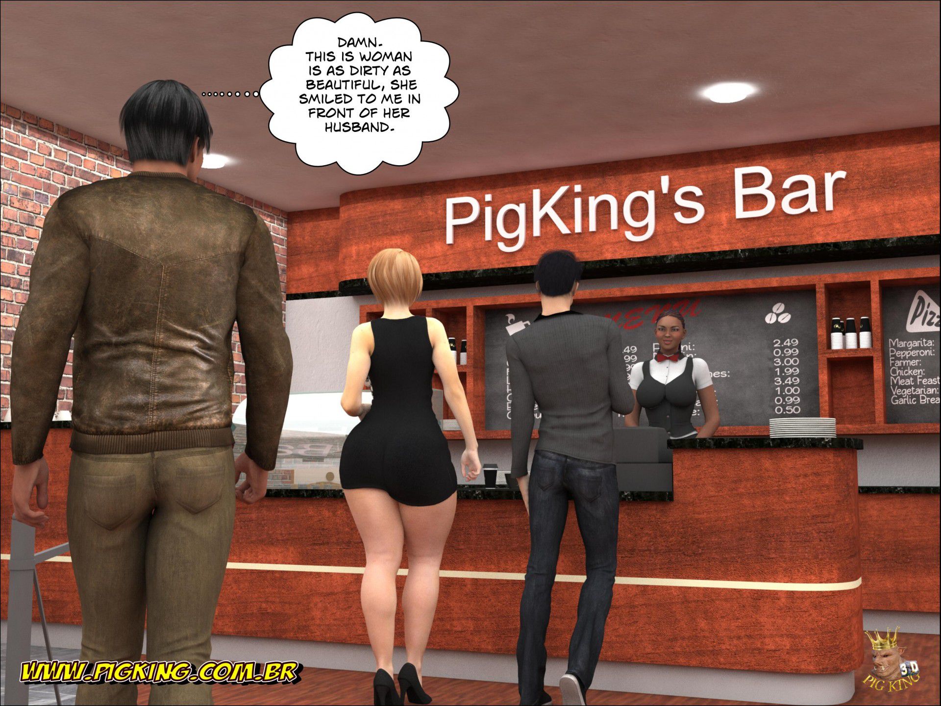PigKing’s Bar – Helena, Julian, Leonard [PigKing] 1 . PigKing's Bar - Helena - Chapter 1 [PigKing] – page 6
