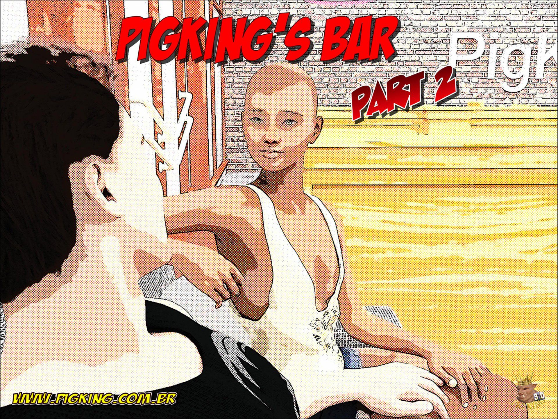 PigKing’s Bar – Helena, Julian, Leonard [PigKing] 2 . PigKing's Bar - Julian, Leonard, Rick, Eric - Chapter 2 [PigKing] – page 1