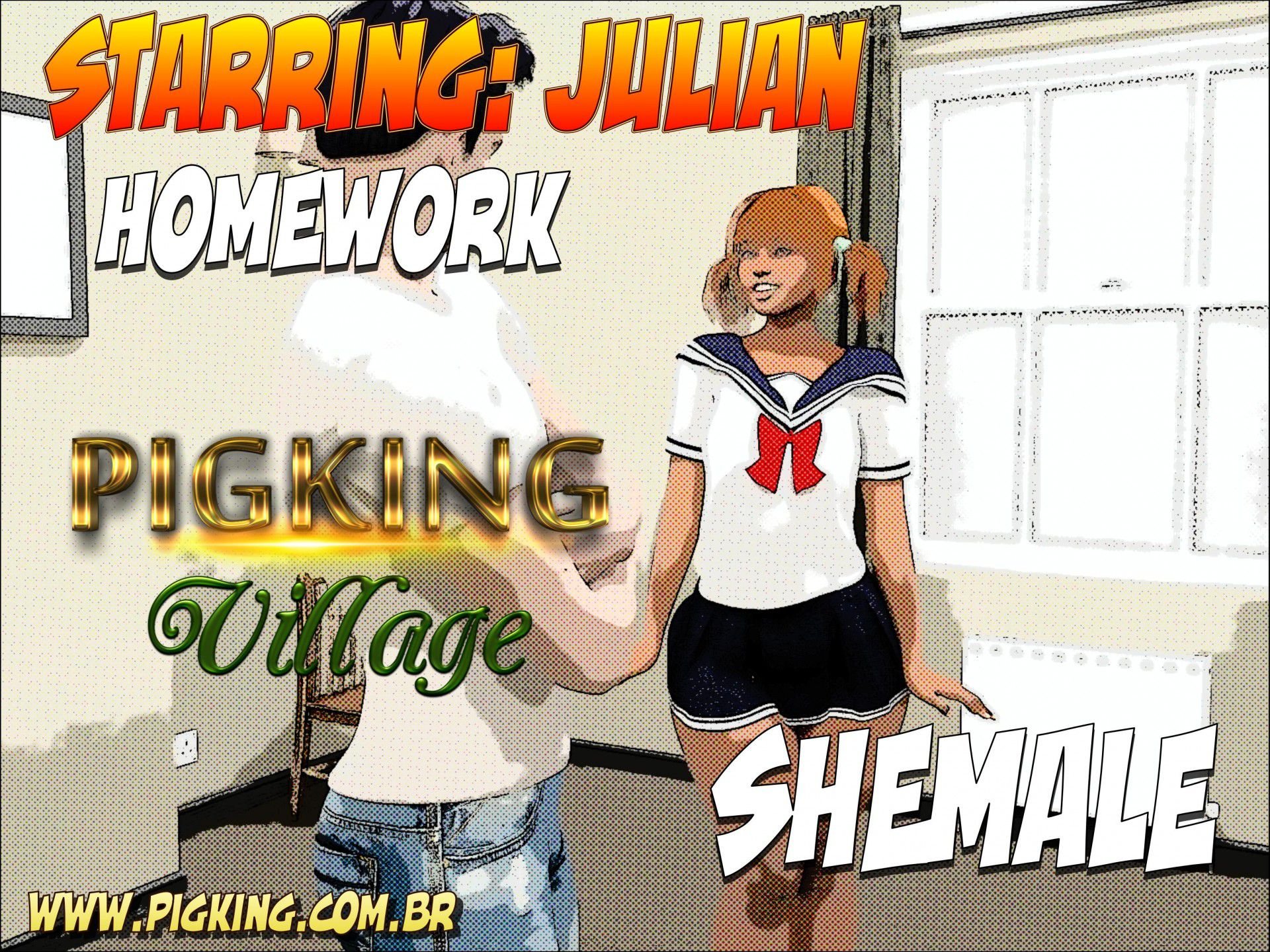 The Alley – Julian [PigKing] 2 . Homework - Julian, Duncan - Chapter 1 [PigKing] – page 1