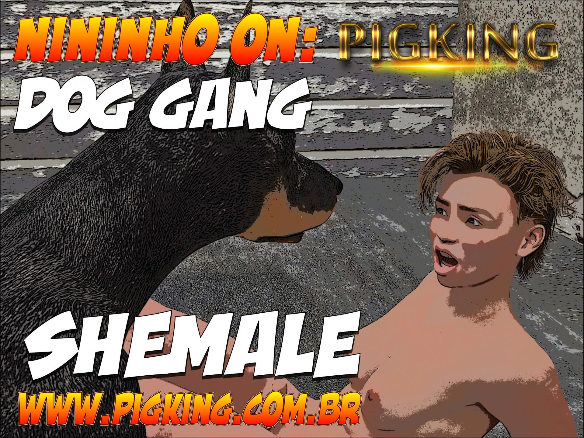 Inspecting – Nininho [PigKing] 2 . Dog Gang - Nininho, Dog, Wally  - Chapter 1 [PigKing] – page 1