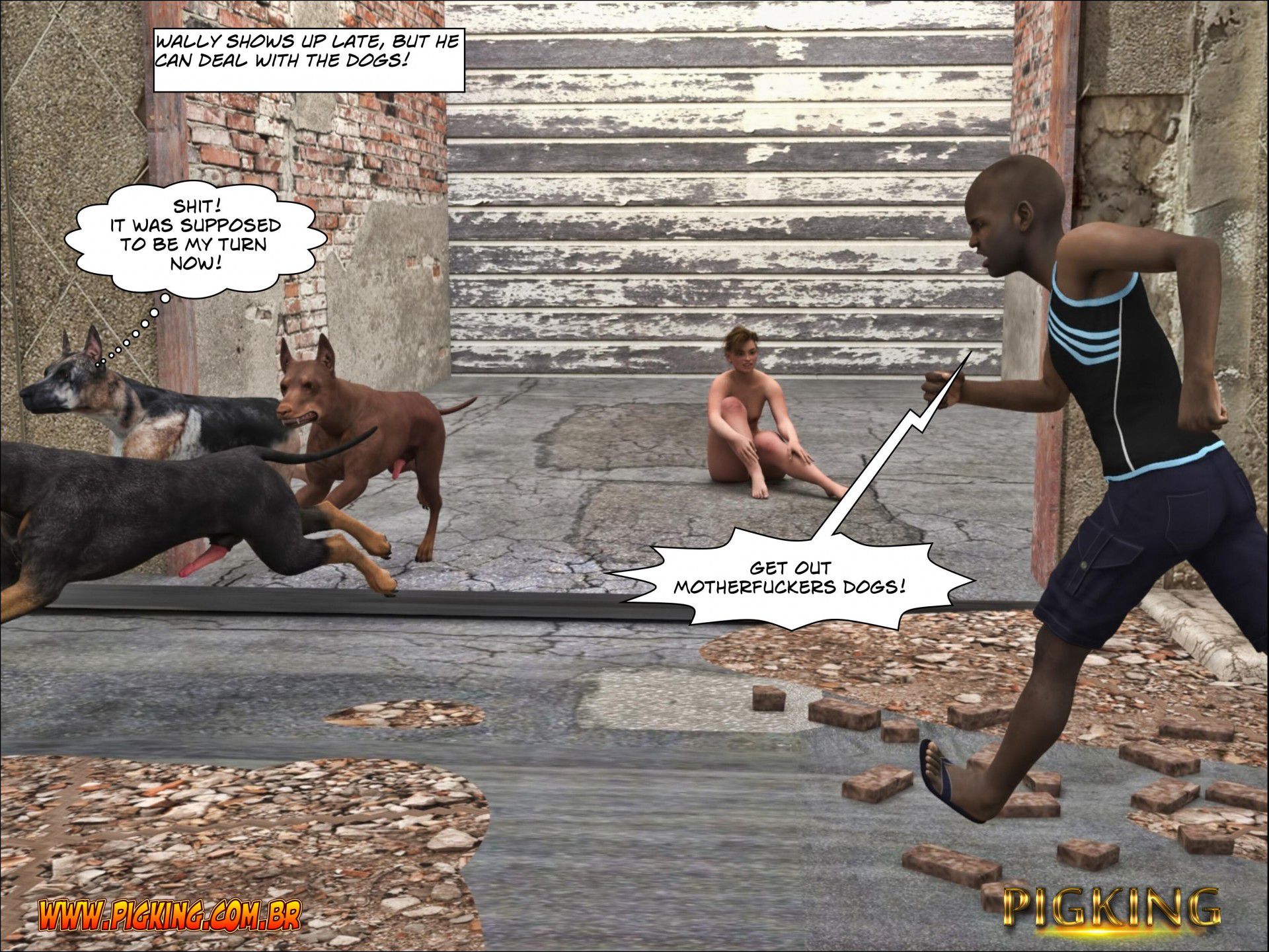 Inspecting – Nininho [PigKing] 2 . Dog Gang - Nininho, Dog, Wally  - Chapter 1 [PigKing] – page 29