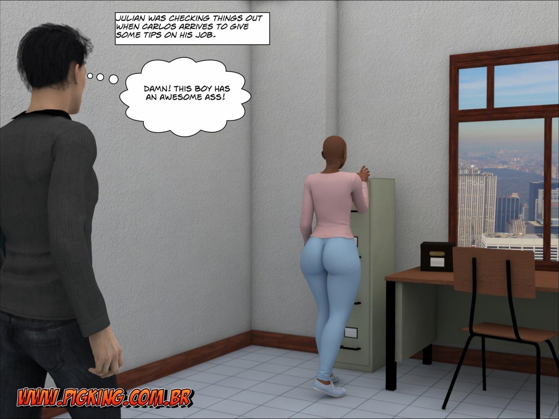 Employee Of The Month – Julian, Nininho [PigKing] 1 . Employee Of The Month - Julian, Nininho, Carlos - Chapter 1 [PigKing] – page 7