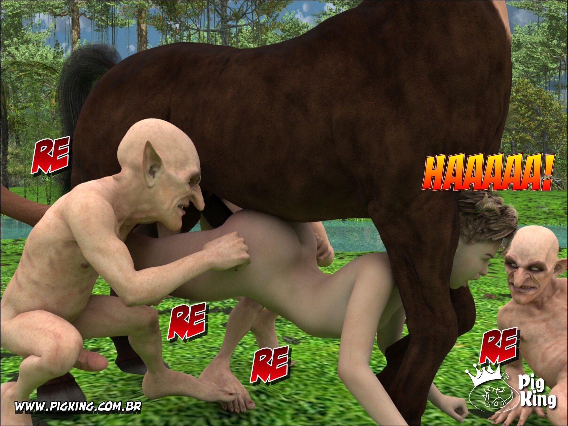 Enchanted World [PigKing] 1 . Enchanted World - Centaur on Shemale - Chapter 1 [PigKing] – page 24