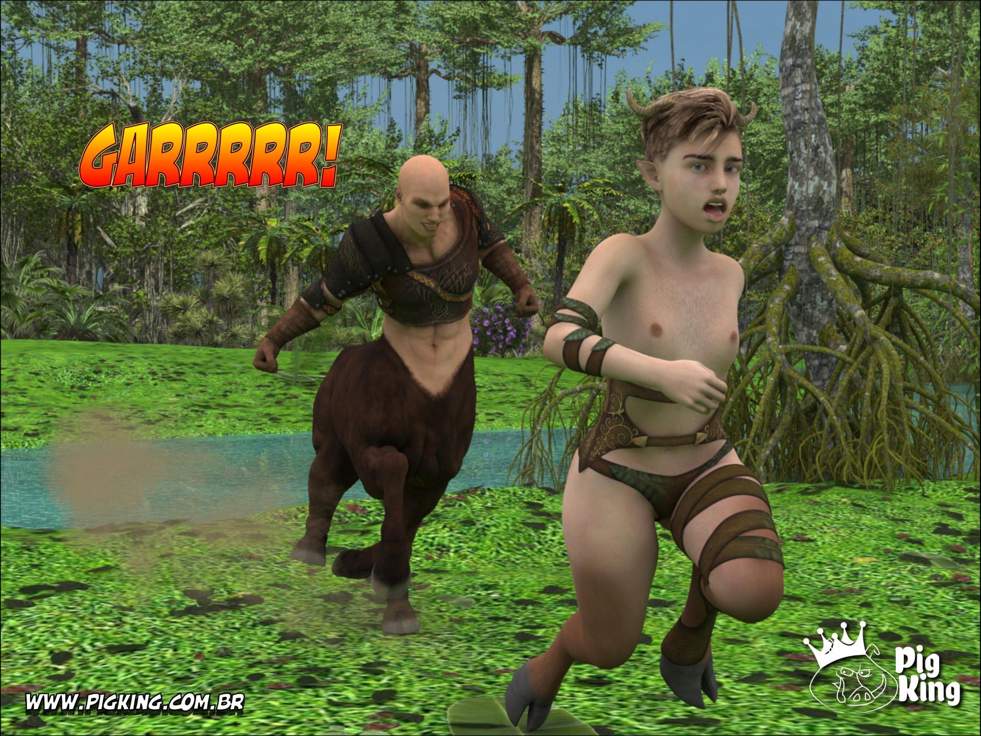 Enchanted World [PigKing] 1 . Enchanted World - Centaur on Shemale - Chapter 1 [PigKing] – page 8
