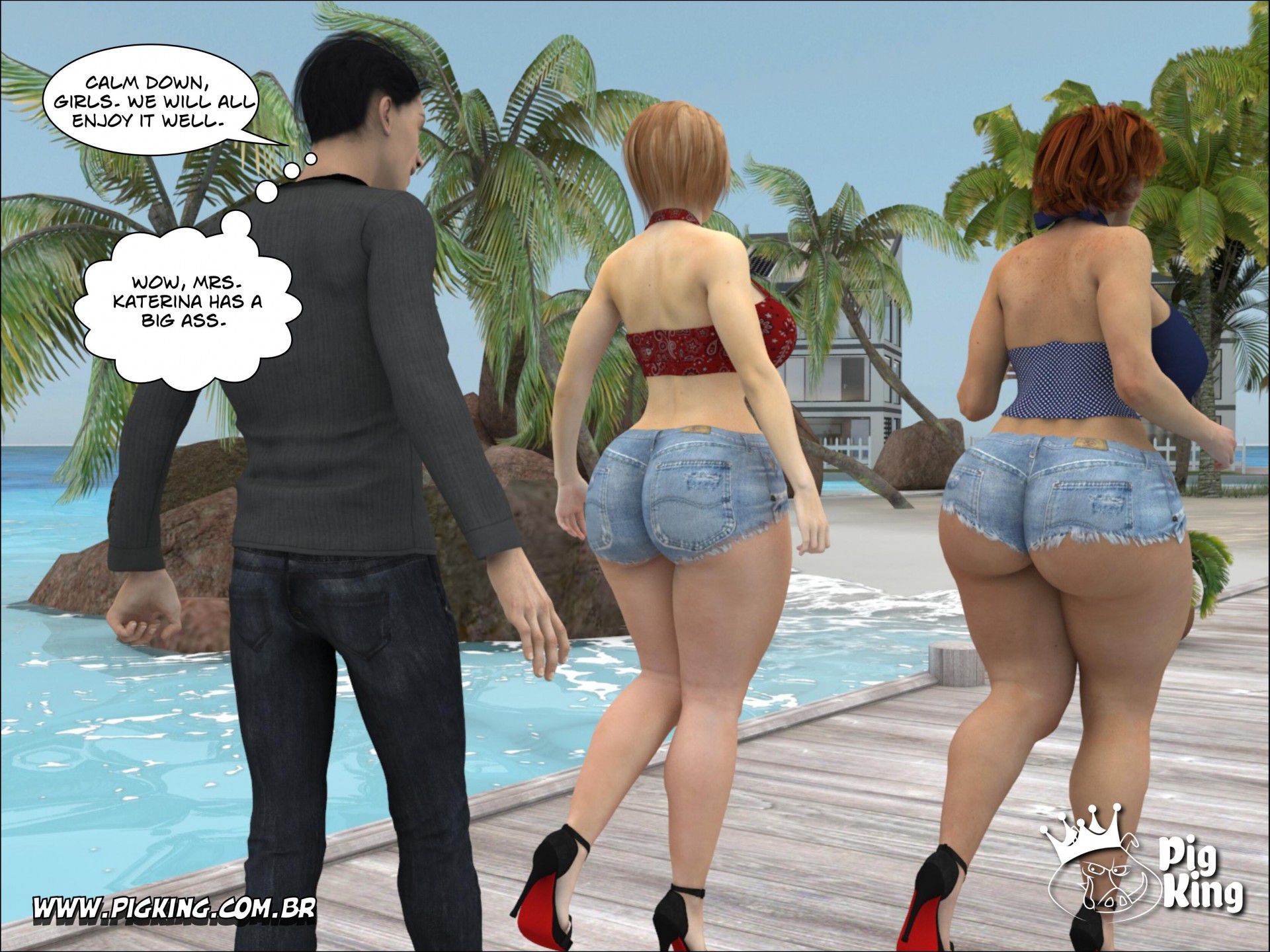 Tropical Paradise – Leonard, Helena, Katherine, Nininho [PigKing] 2 . Tropical Paradise - Leonard, Helena, Carlos, Augusto - Chapter 2 [PigKing] – page 11