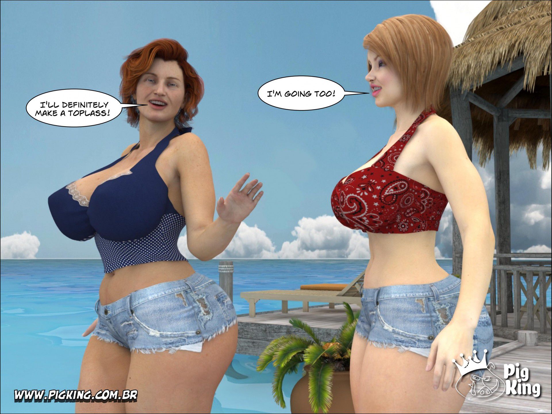 Tropical Paradise – Leonard, Helena, Katherine, Nininho [PigKing] 2 . Tropical Paradise - Leonard, Helena, Carlos, Augusto - Chapter 2 [PigKing] – page 12