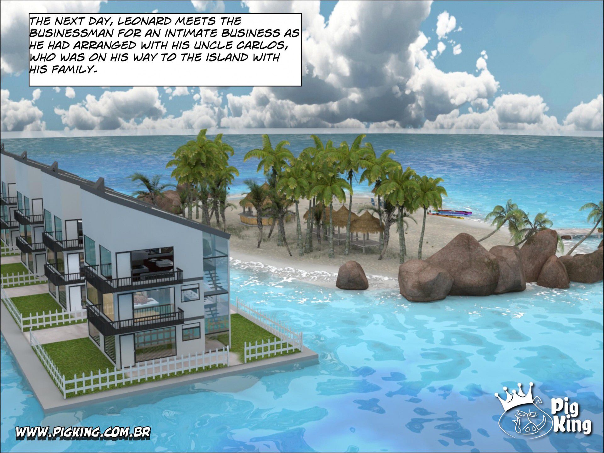 Tropical Paradise – Leonard, Helena, Katherine, Nininho [PigKing] 2 . Tropical Paradise - Leonard, Helena, Carlos, Augusto - Chapter 2 [PigKing] – page 2