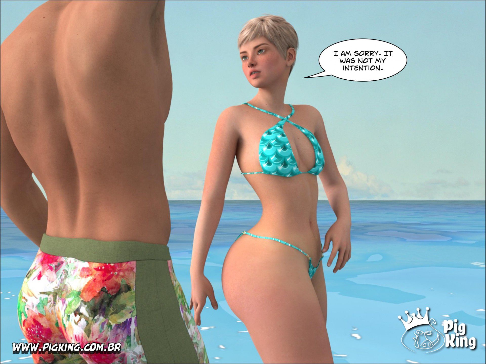 Tropical Paradise – Leonard, Helena, Katherine, Nininho [PigKing] 1 . Tropical Paradise - Leonard - Chapter 1 [PigKing] – page 13