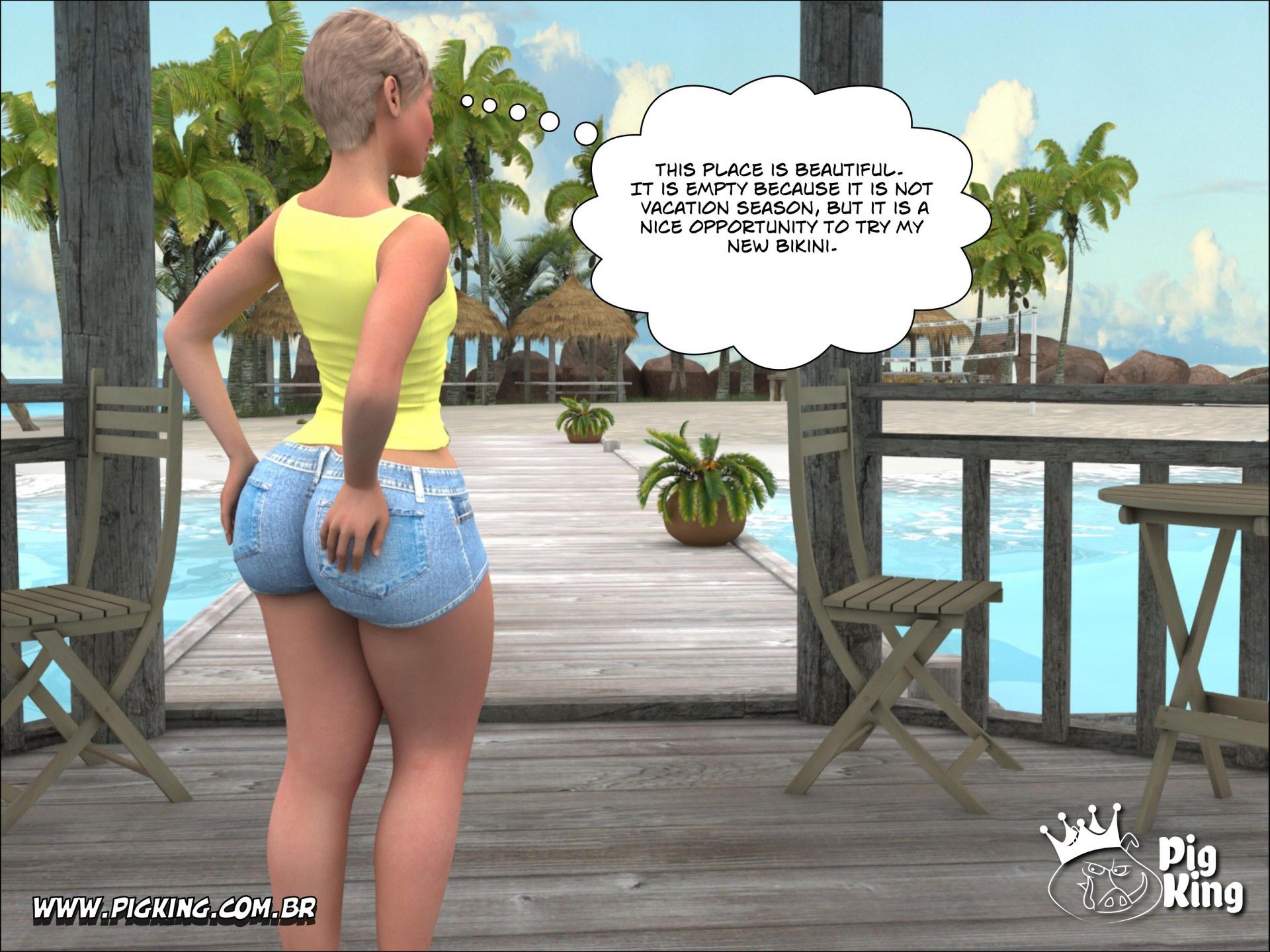 Tropical Paradise – Leonard, Helena, Katherine, Nininho [PigKing] 1 . Tropical Paradise - Leonard - Chapter 1 [PigKing] – page 2