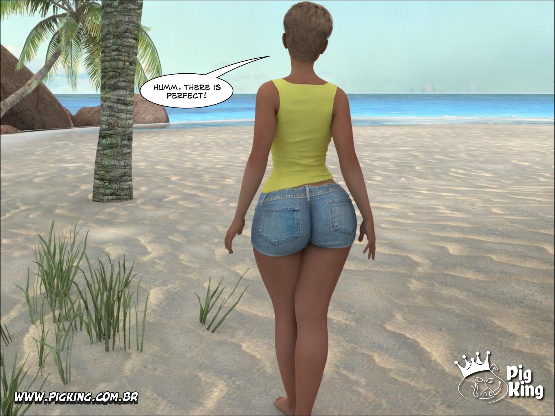 Tropical Paradise – Leonard, Helena, Katherine, Nininho [PigKing] 1 . Tropical Paradise - Leonard - Chapter 1 [PigKing] – page 4