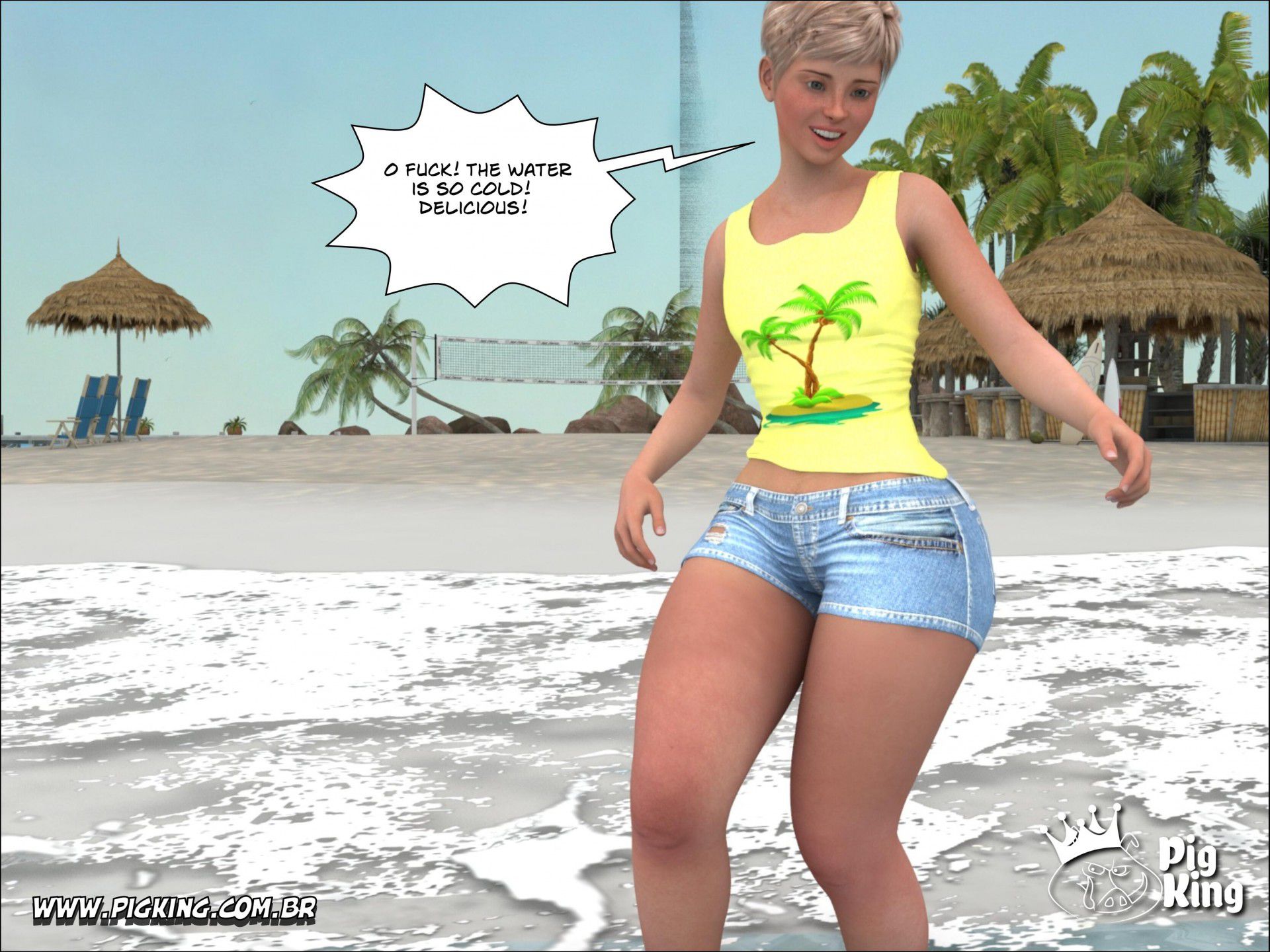 Tropical Paradise – Leonard, Helena, Katherine, Nininho [PigKing] 1 . Tropical Paradise - Leonard - Chapter 1 [PigKing] – page 5