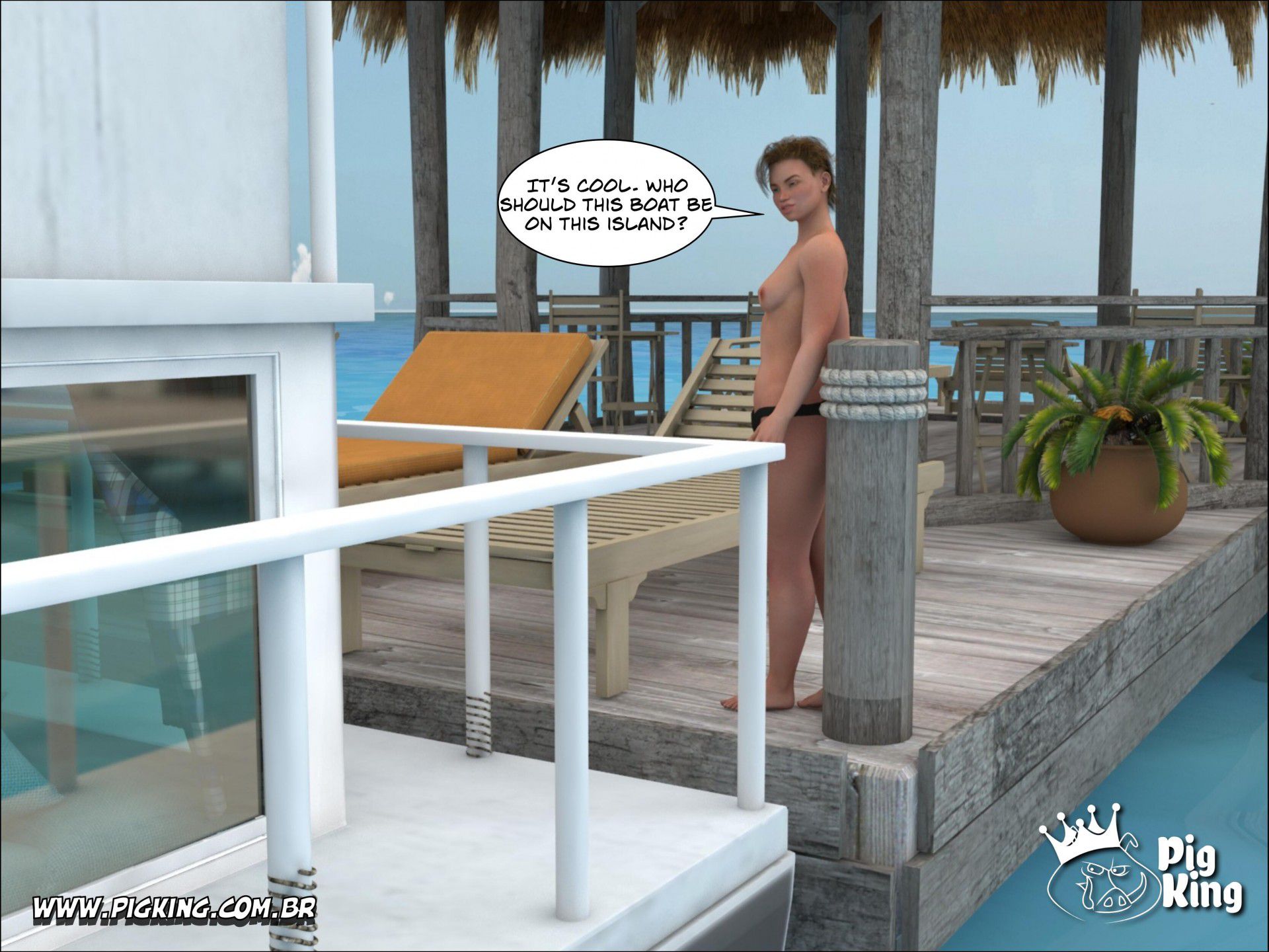 Tropical Paradise – Leonard, Helena, Katherine, Nininho [PigKing] 3 . Tropical Paradise - Nininho - Chapter 3 [PigKing] – page 14