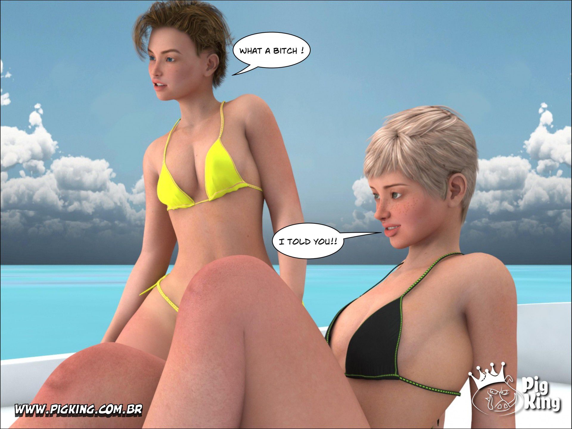 Tropical Paradise – Leonard, Helena, Katherine, Nininho [PigKing] 4 . Tropical Paradise - Leonard, Helena, Katherine, Nininho, Augusto - Chapter 4 [PigKing] – page 12