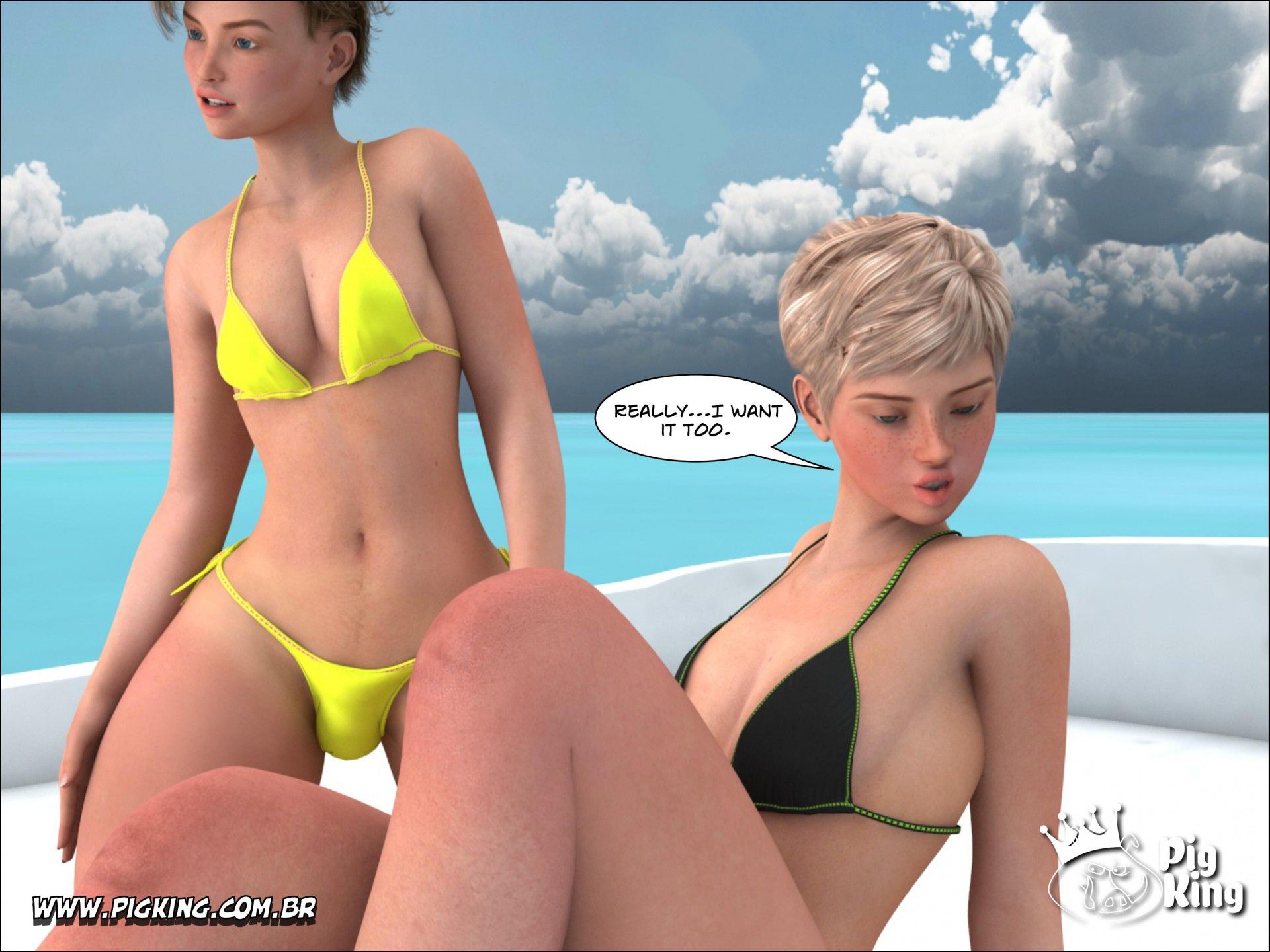 Tropical Paradise – Leonard, Helena, Katherine, Nininho [PigKing] 4 . Tropical Paradise - Leonard, Helena, Katherine, Nininho, Augusto - Chapter 4 [PigKing] – page 13