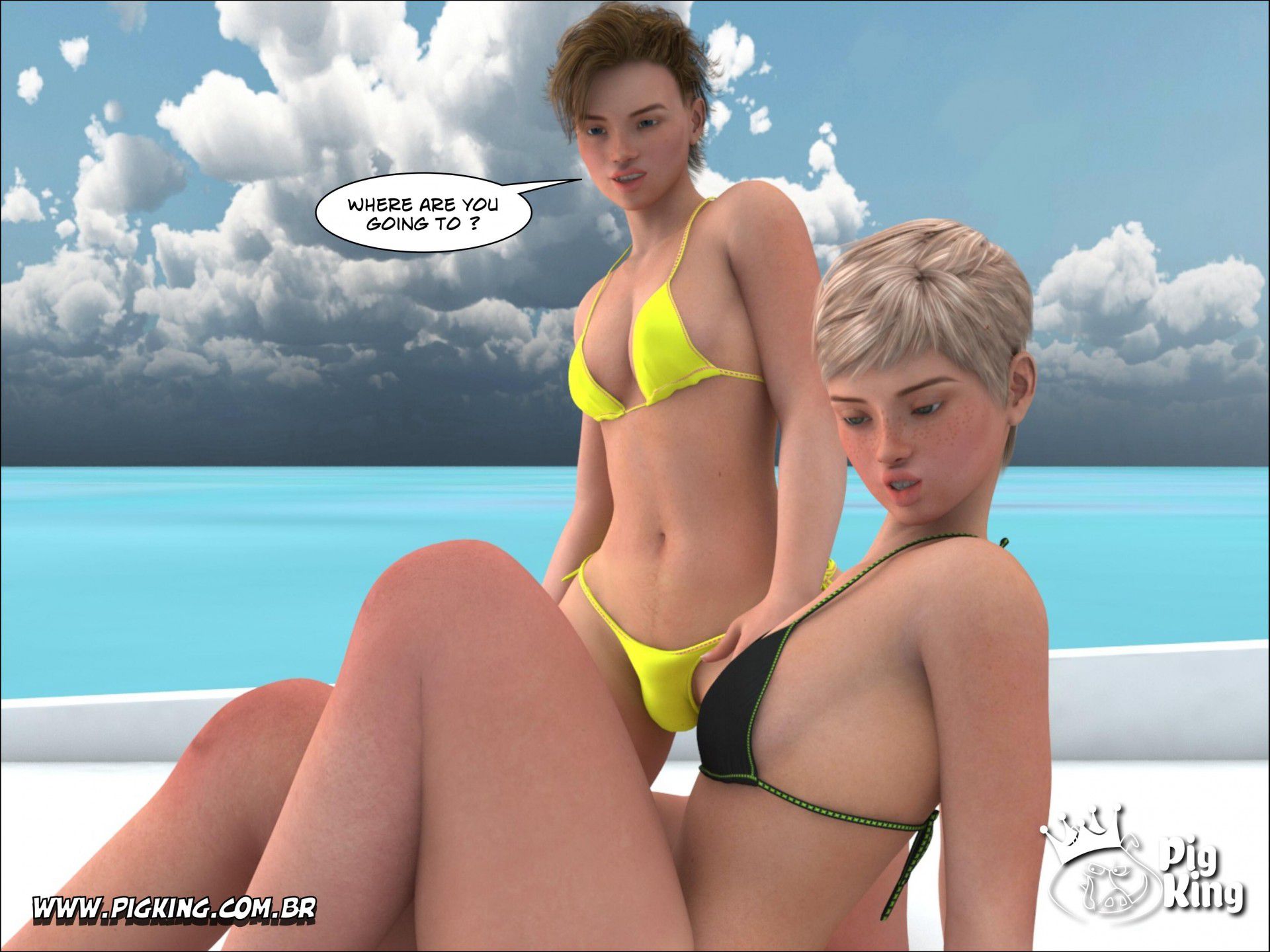 Tropical Paradise – Leonard, Helena, Katherine, Nininho [PigKing] 4 . Tropical Paradise - Leonard, Helena, Katherine, Nininho, Augusto - Chapter 4 [PigKing] – page 14