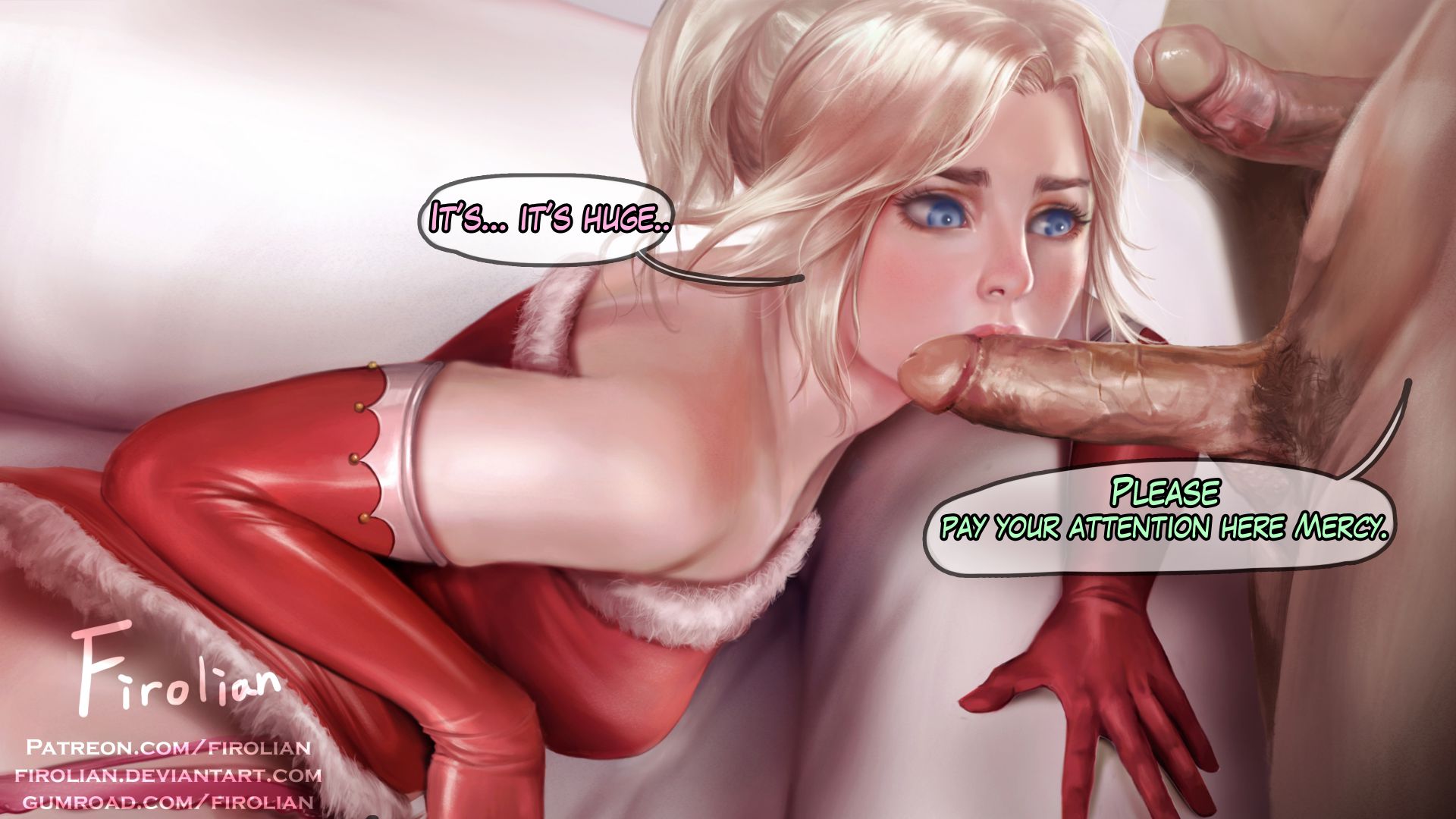 Mercy’s Christmas Party (Overwatch) [Firolian] 1 . Mercy's Christmas Party - Chapter 1 (Overwatch) [Firolian] – page 10