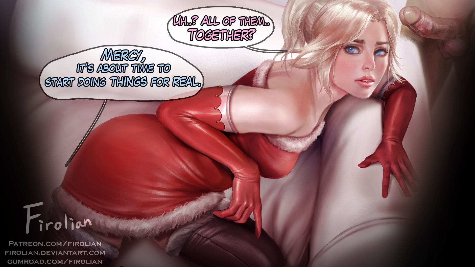 Mercy’s Christmas Party (Overwatch) [Firolian] 1 . Mercy's Christmas Party - Chapter 1 (Overwatch) [Firolian] – page 5